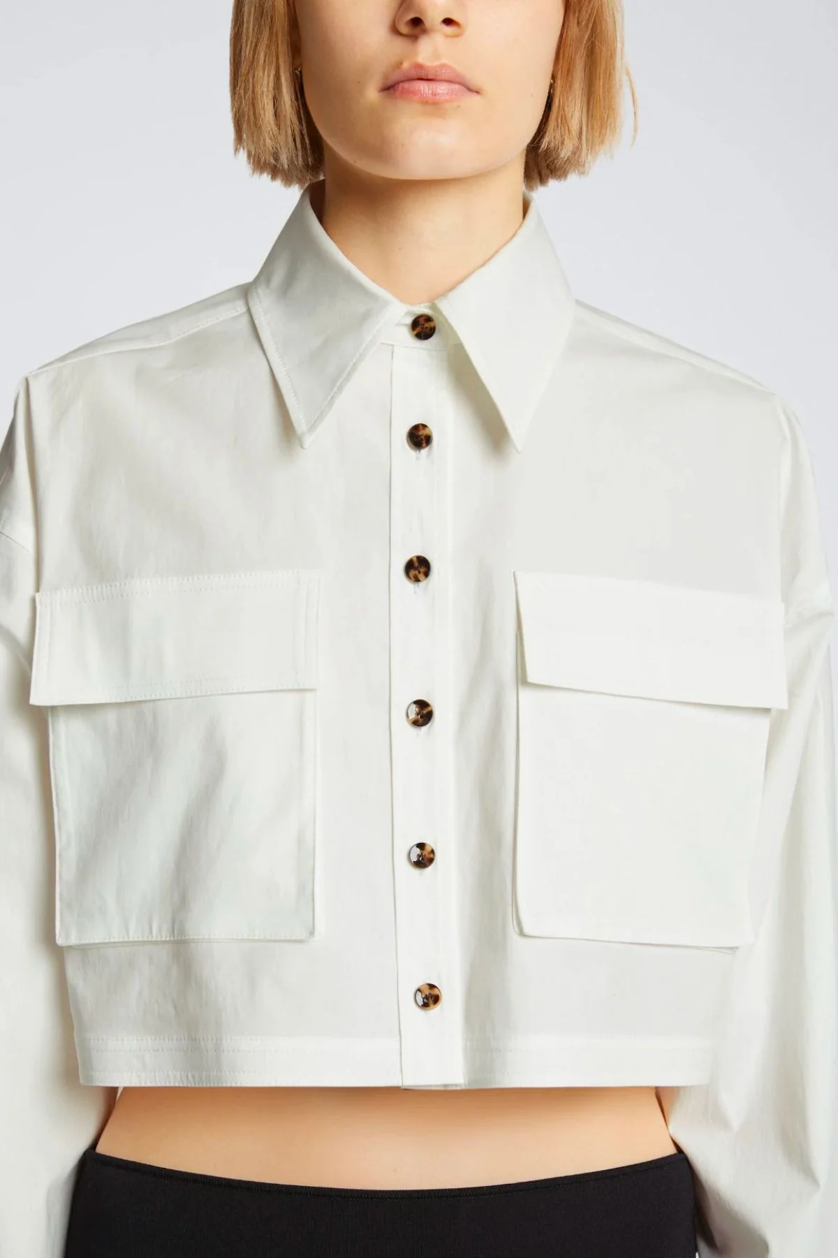 Proenza Schouler Crop Shirt - White - Image 5