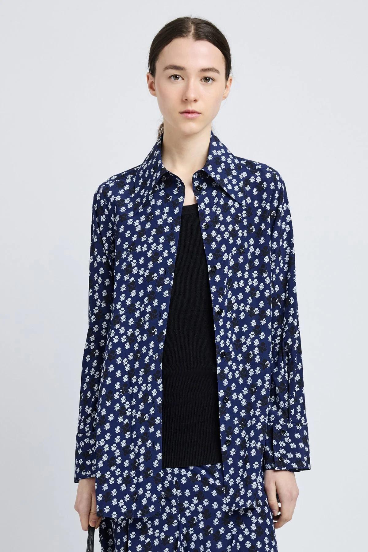 Proenza Schouler Emmeline Shirt - Navy Multi - Image 2