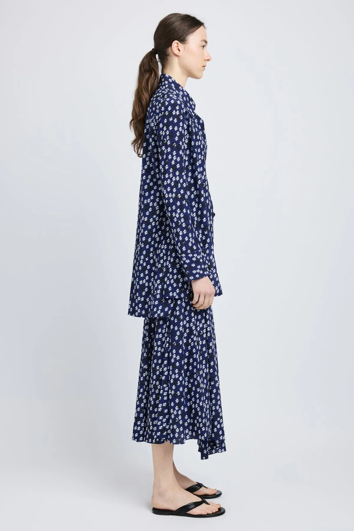 Proenza Schouler Emmeline Shirt - Navy Multi - Image 3