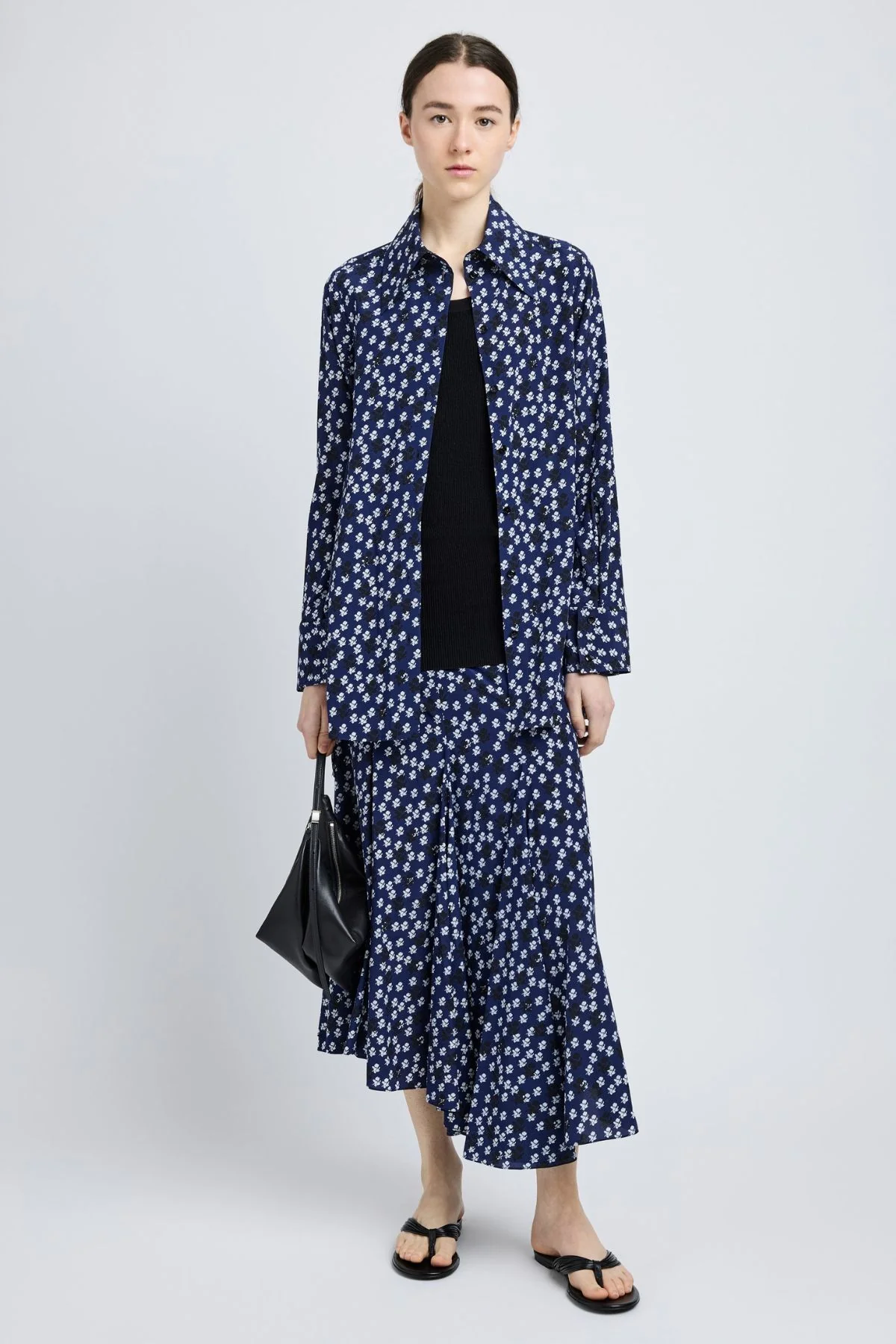 Proenza Schouler Emmeline Shirt - Navy Multi - Image 5
