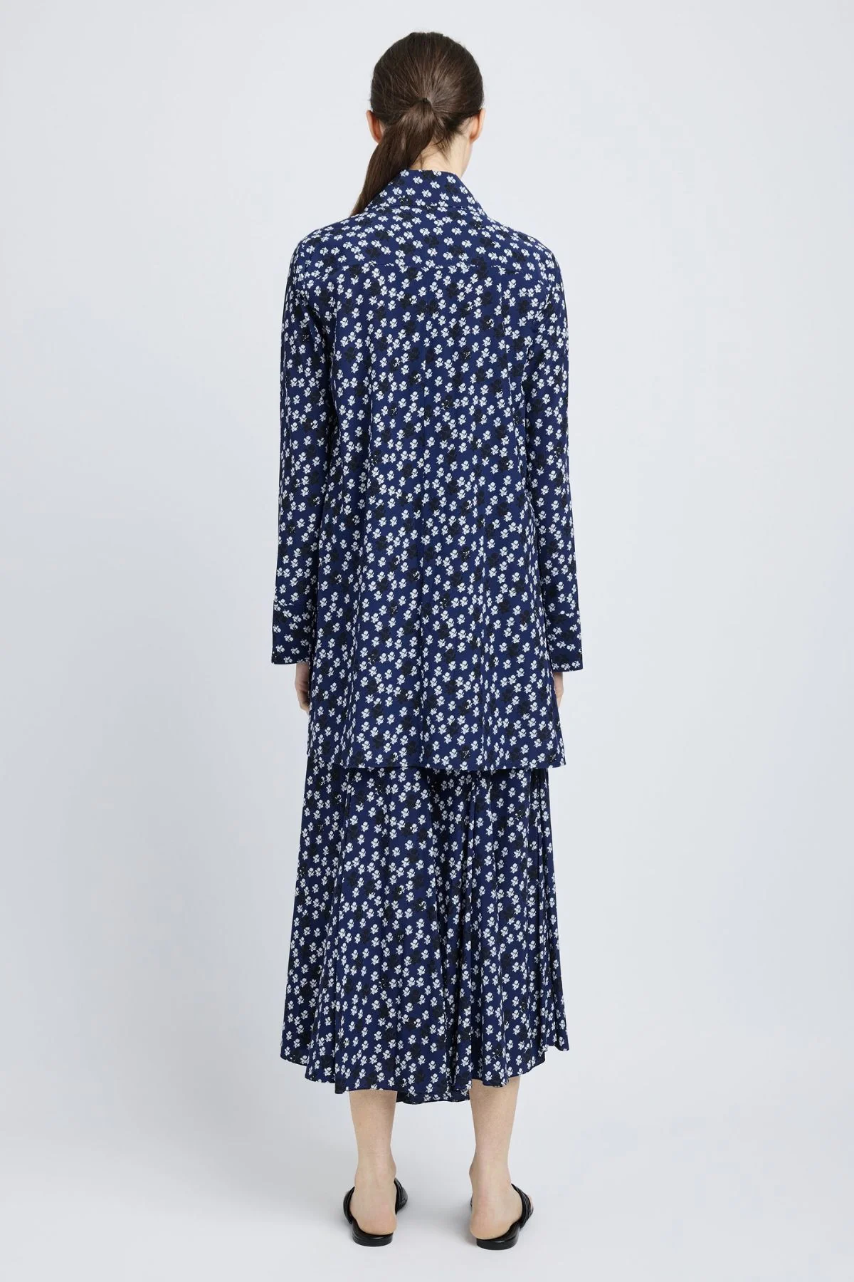 Proenza Schouler Emmeline Shirt - Navy Multi - Image 6