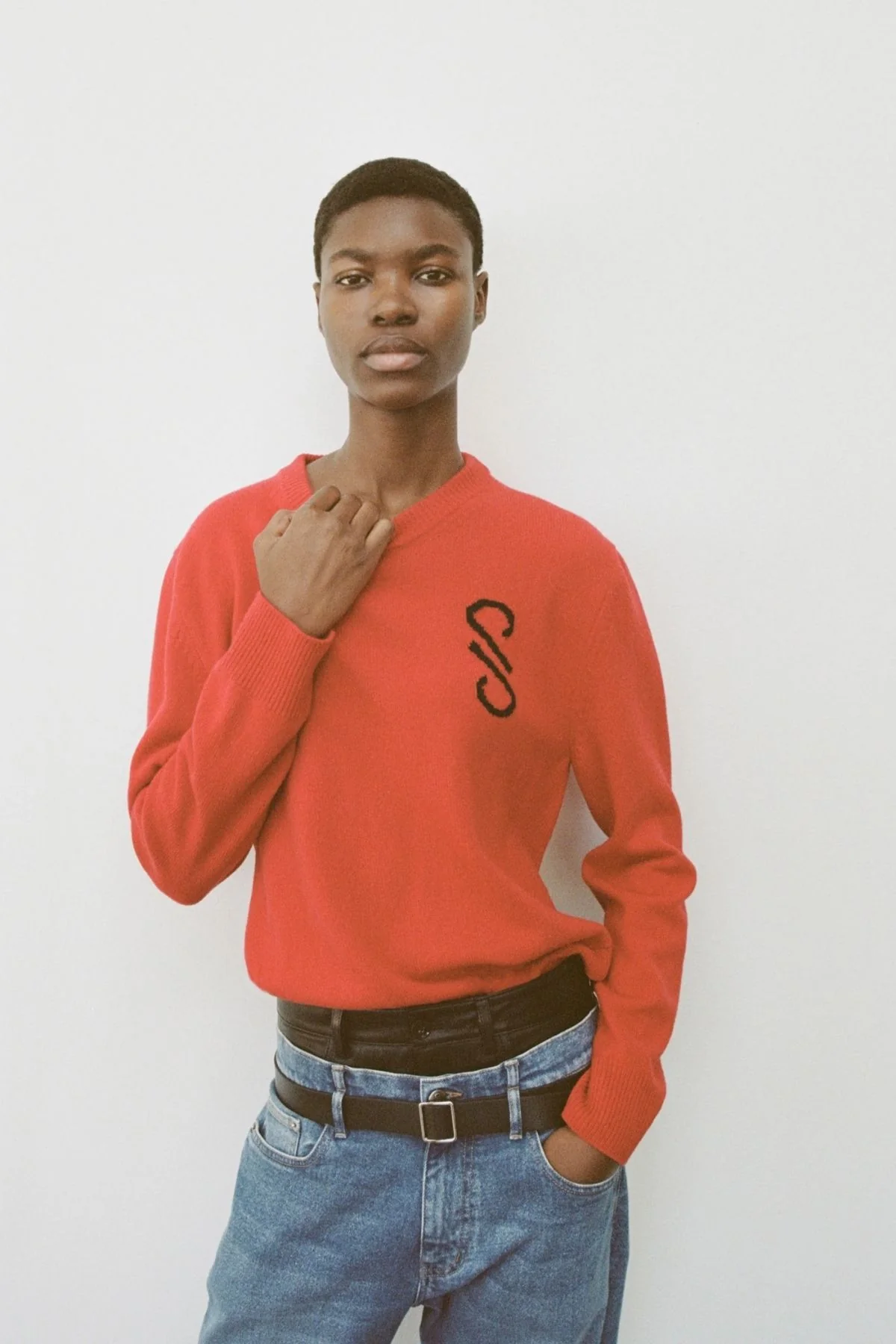 Proenza Schouler Harrison Monogram Sweater - Red - Image 7