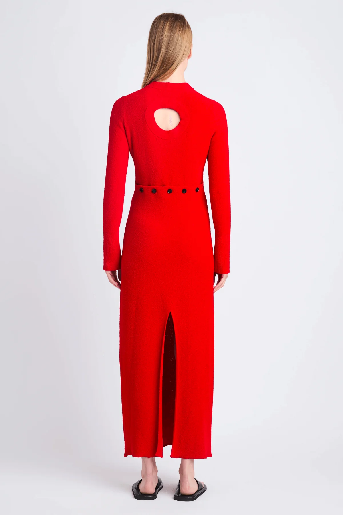 Proenza Schouler Lara Boucle Knit Dress - Red - Image 4