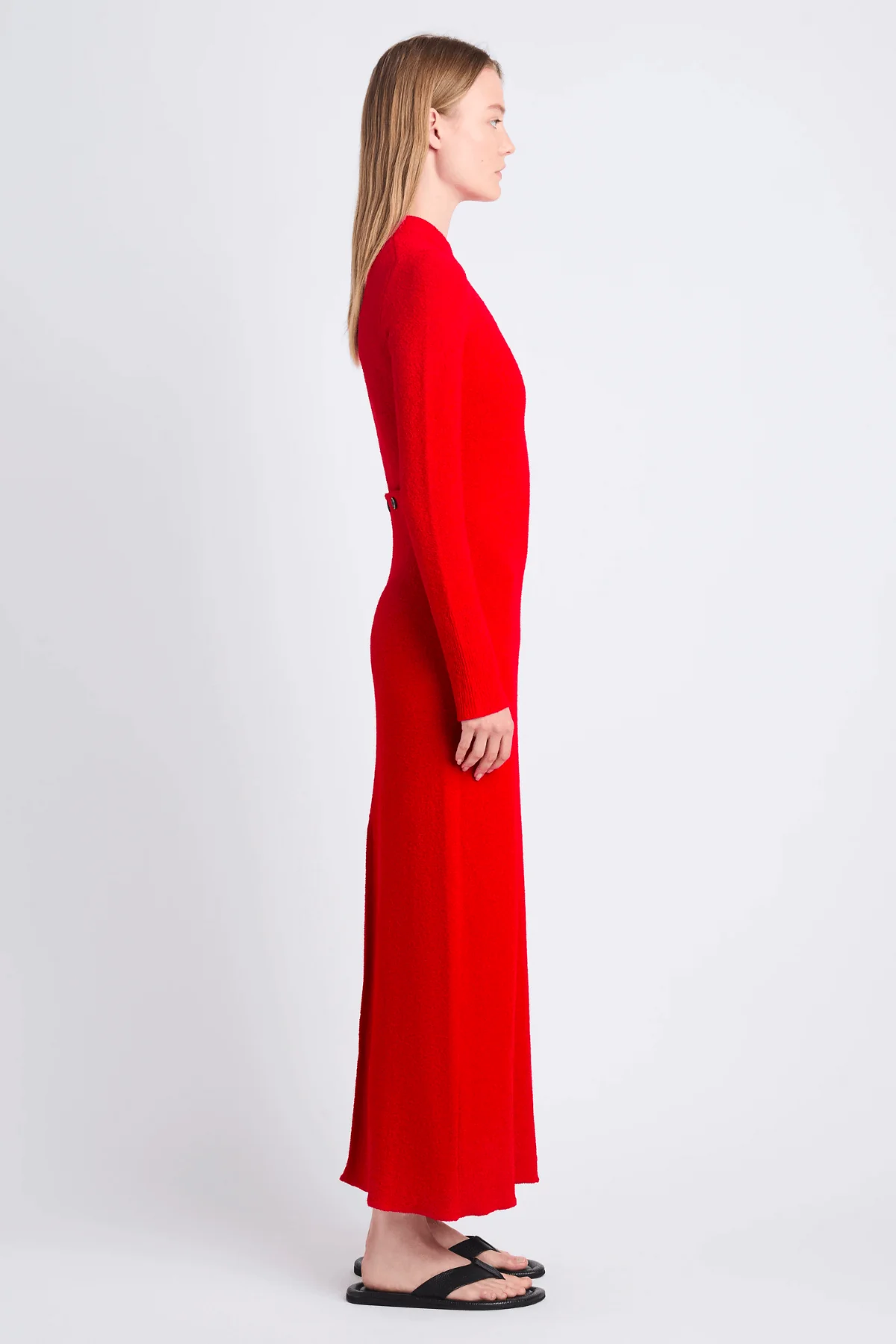 Proenza Schouler Lara Boucle Knit Dress - Red - Image 5