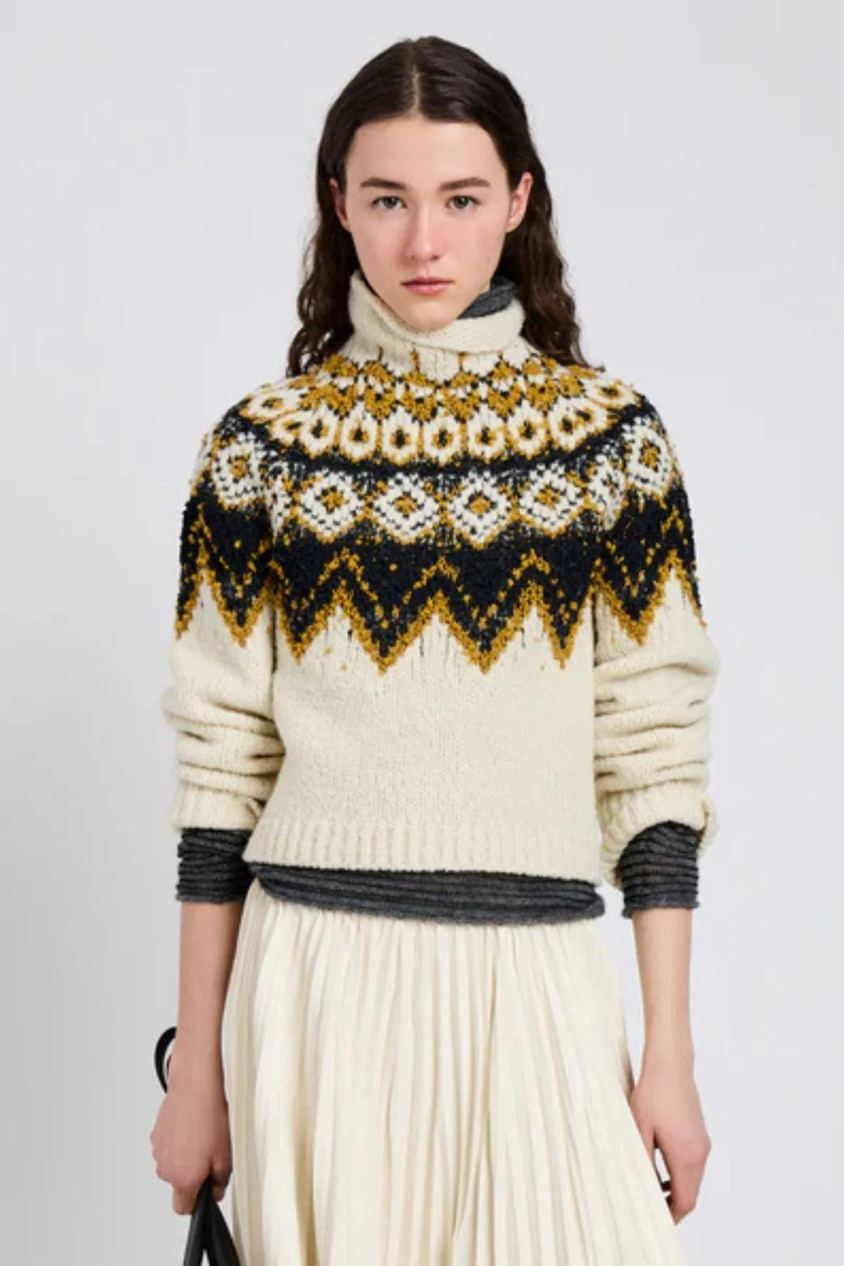 Proenza Schouler Lizzy Sweater - Cream Multi - Image 5
