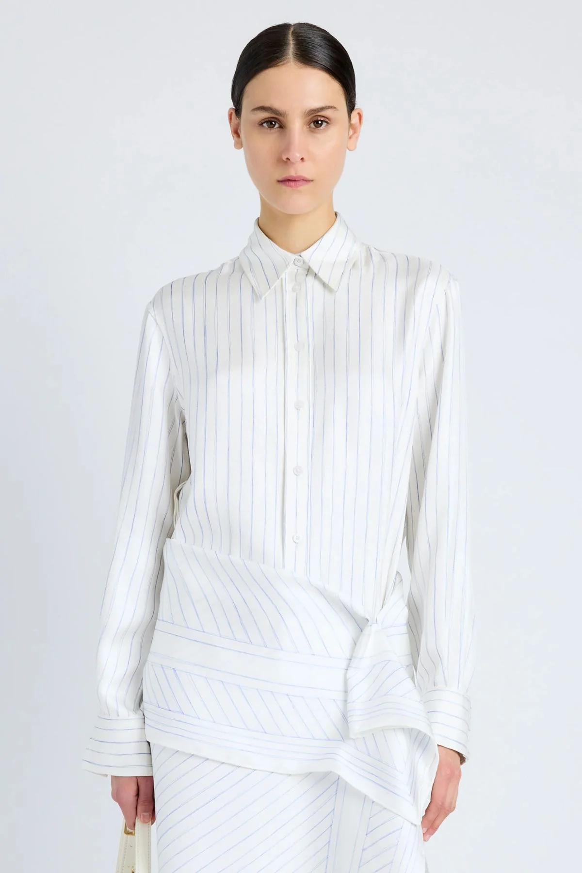 Proenza Schouler Madison Shirt - Ivory Multi - Image 6