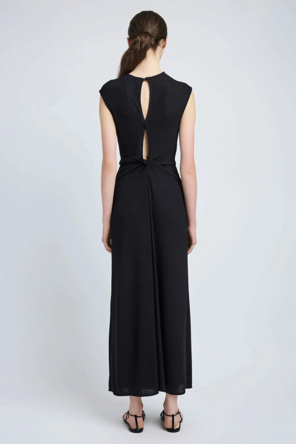 Proenza Schouler Miranda Dress in Twisted Rib - Black - Image 3
