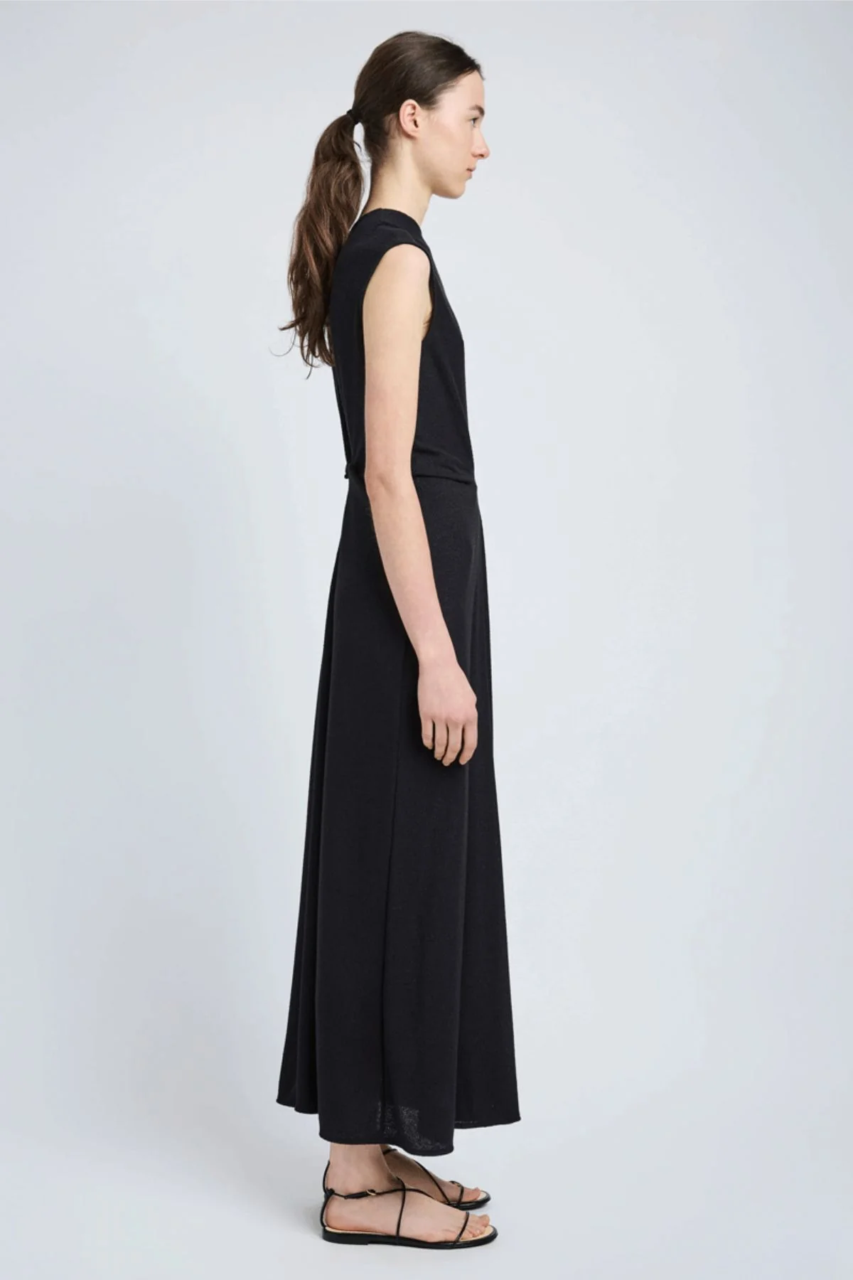 Proenza Schouler Miranda Dress in Twisted Rib - Black - Image 4