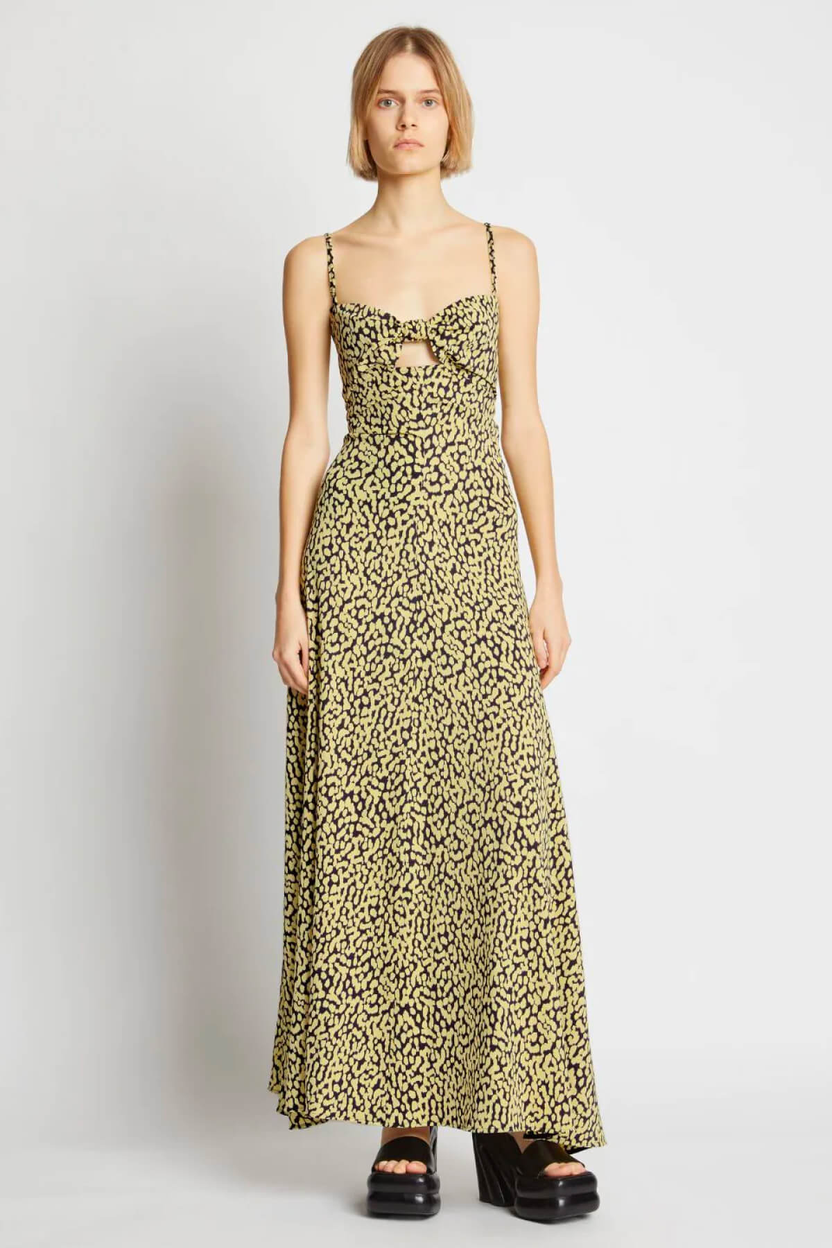 Proenza Schouler Printed Leopard Tank Dress - Butter Multi - Image 2