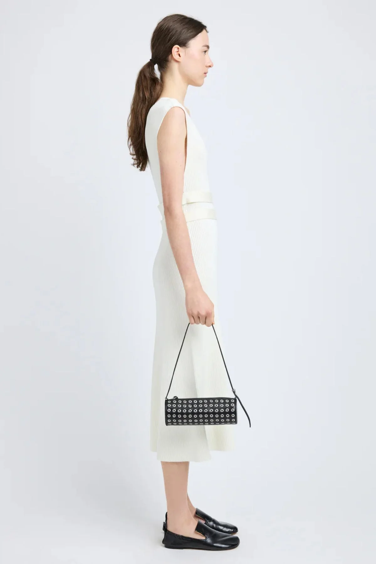 Proenza Schouler Eyelet Silo Bag - Black - Image 6