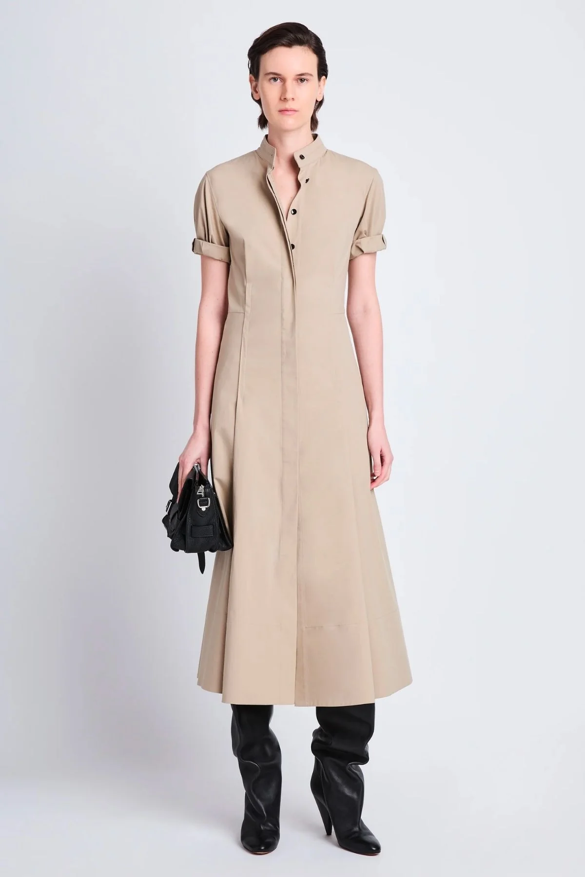 Proenza Schouler Tracey Cotton Shirtdress - Khaki - Image 2