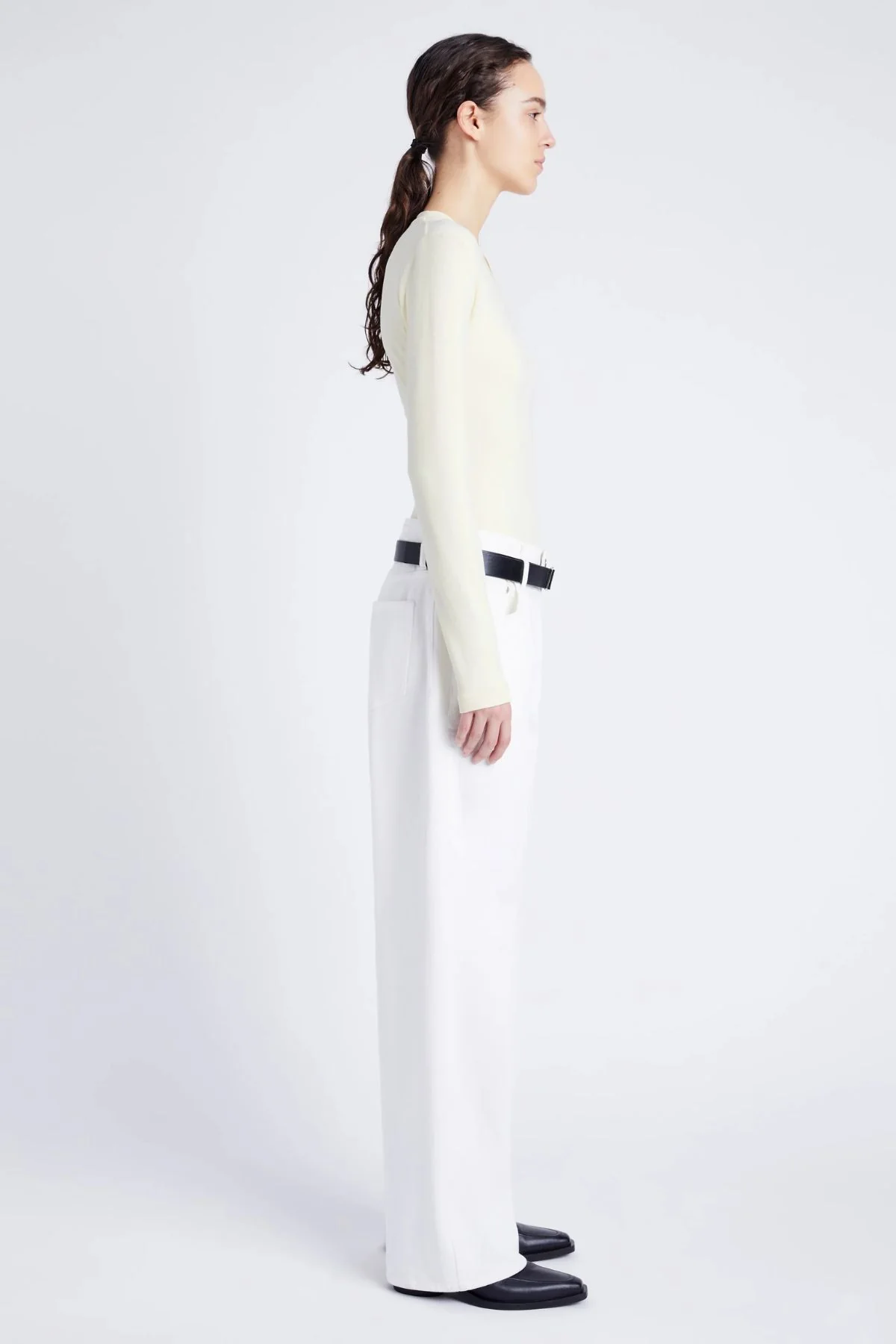 Proenza Schouler White Label Delaney Bodysuit - Pale Yellow - Image 4