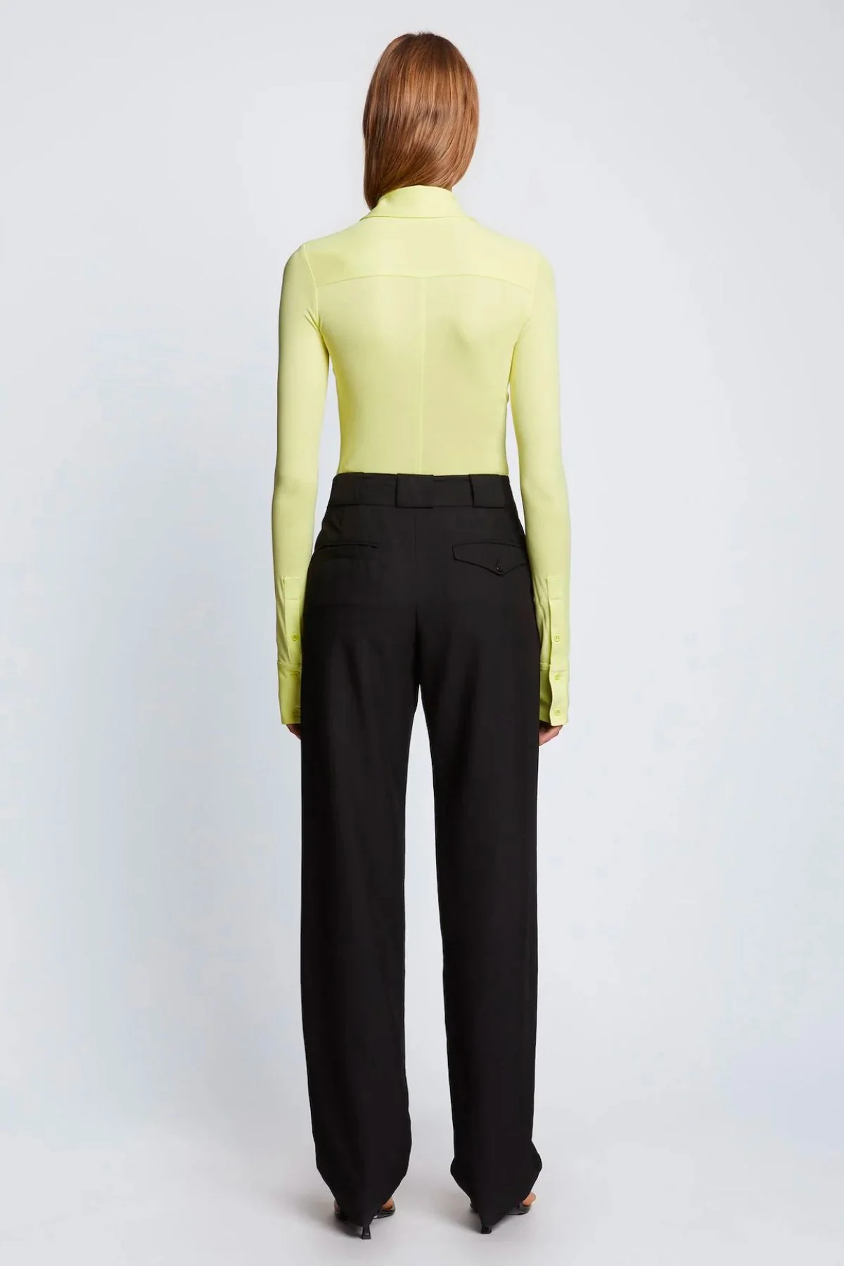 Proenza Schouler White Label Drapey Suiting Trouser - Black - Image 3