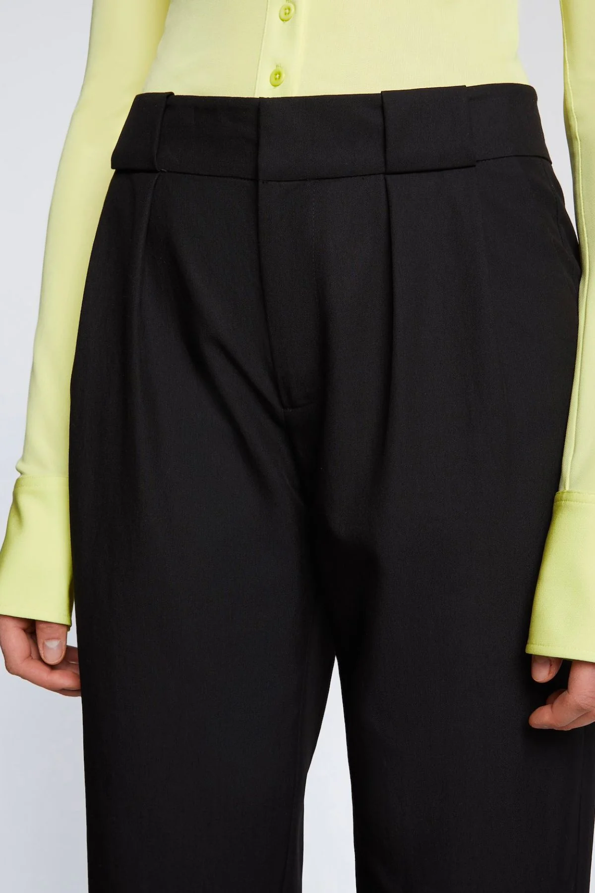 Proenza Schouler White Label Drapey Suiting Trouser - Black - Image 5