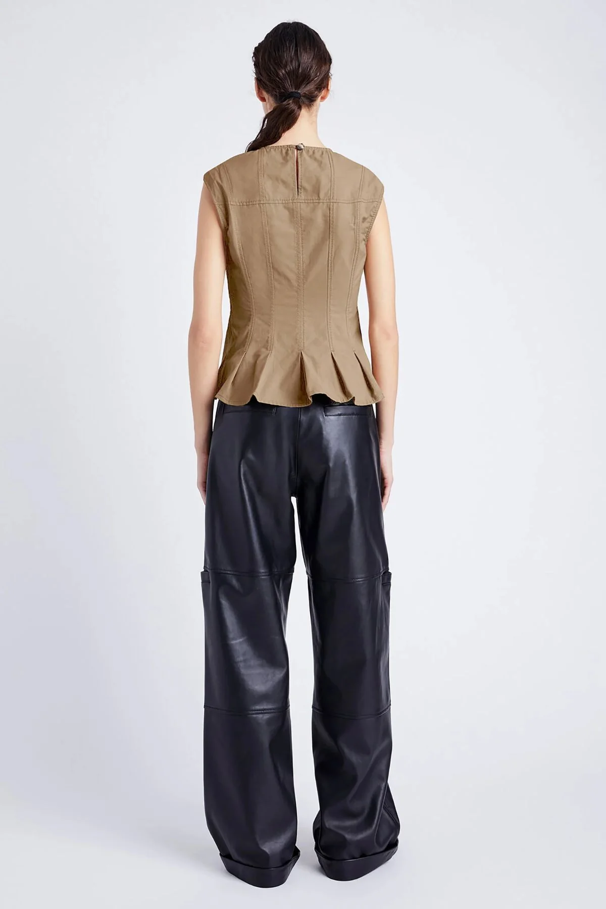 Proenza Schouler White Label Felix Top - Dark Birch - Image 3