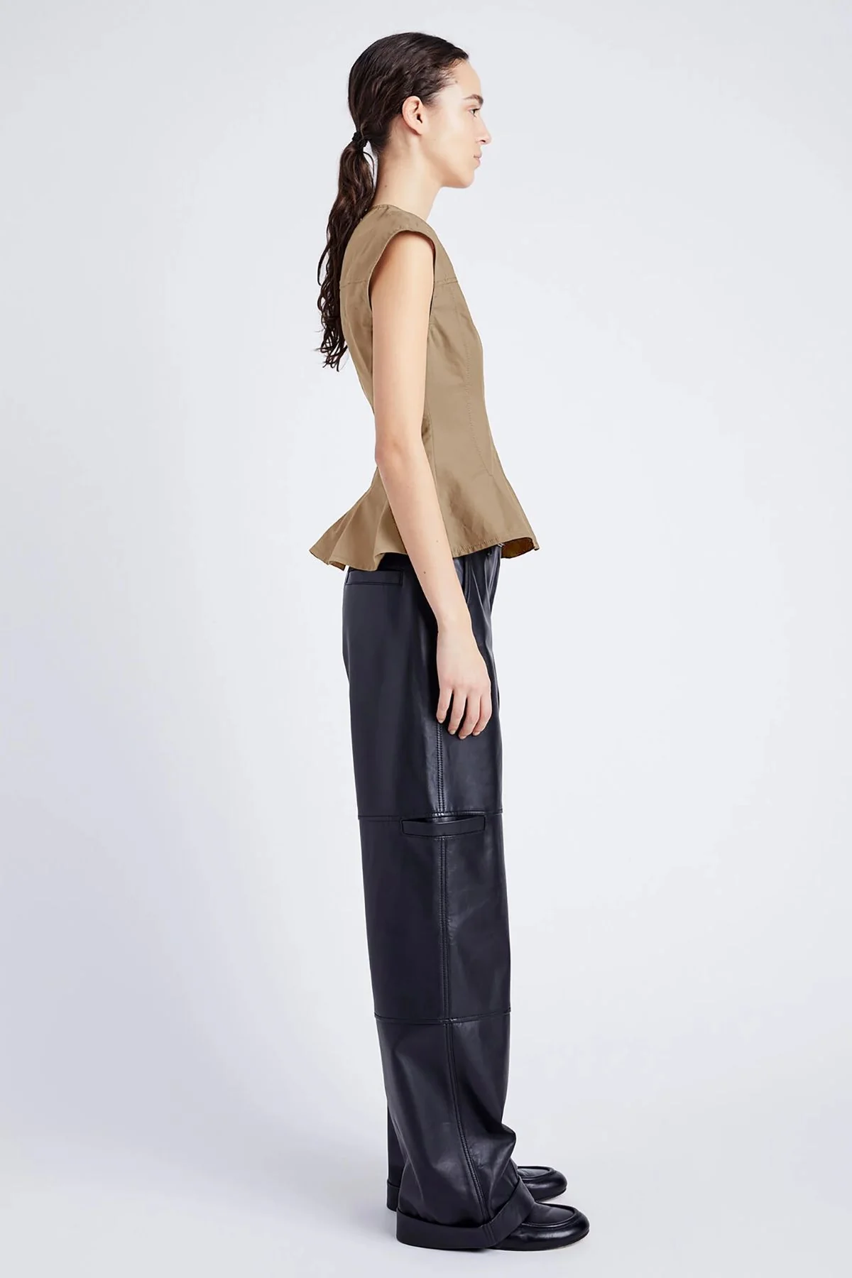 Proenza Schouler White Label Felix Top - Dark Birch - Image 4