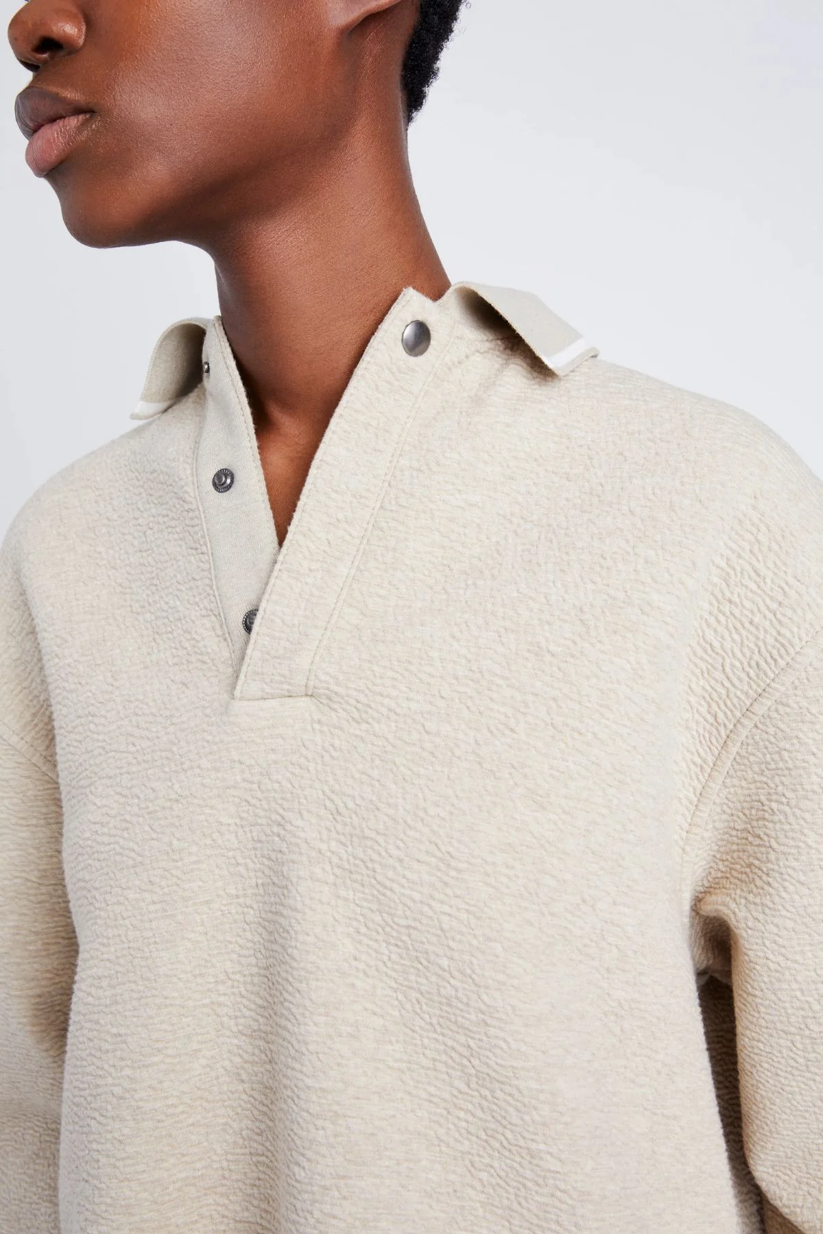 Proenza Schouler White Label Genevieve Knit Sweater - Oatmeal Melange - Image 6