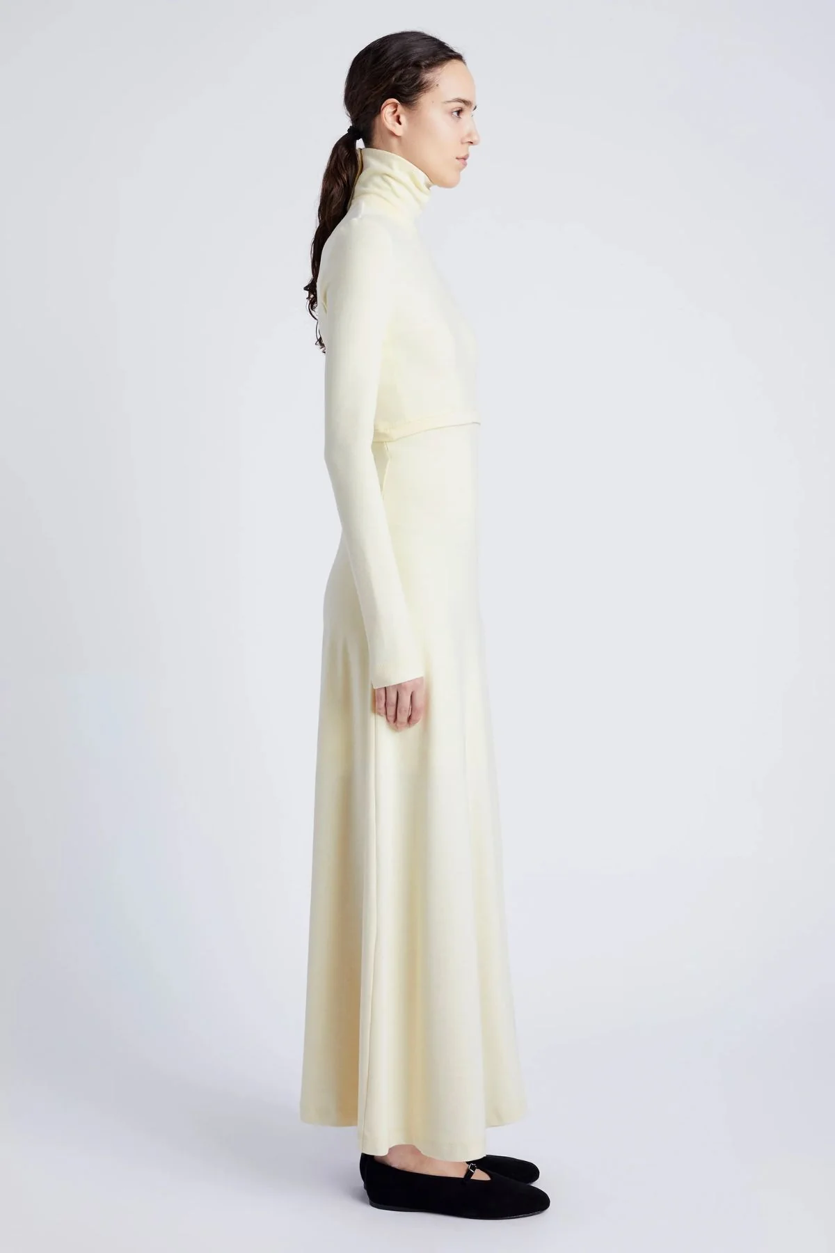 Proenza Schouler White Label Jayne Dress - Pale Yellow - Image 4
