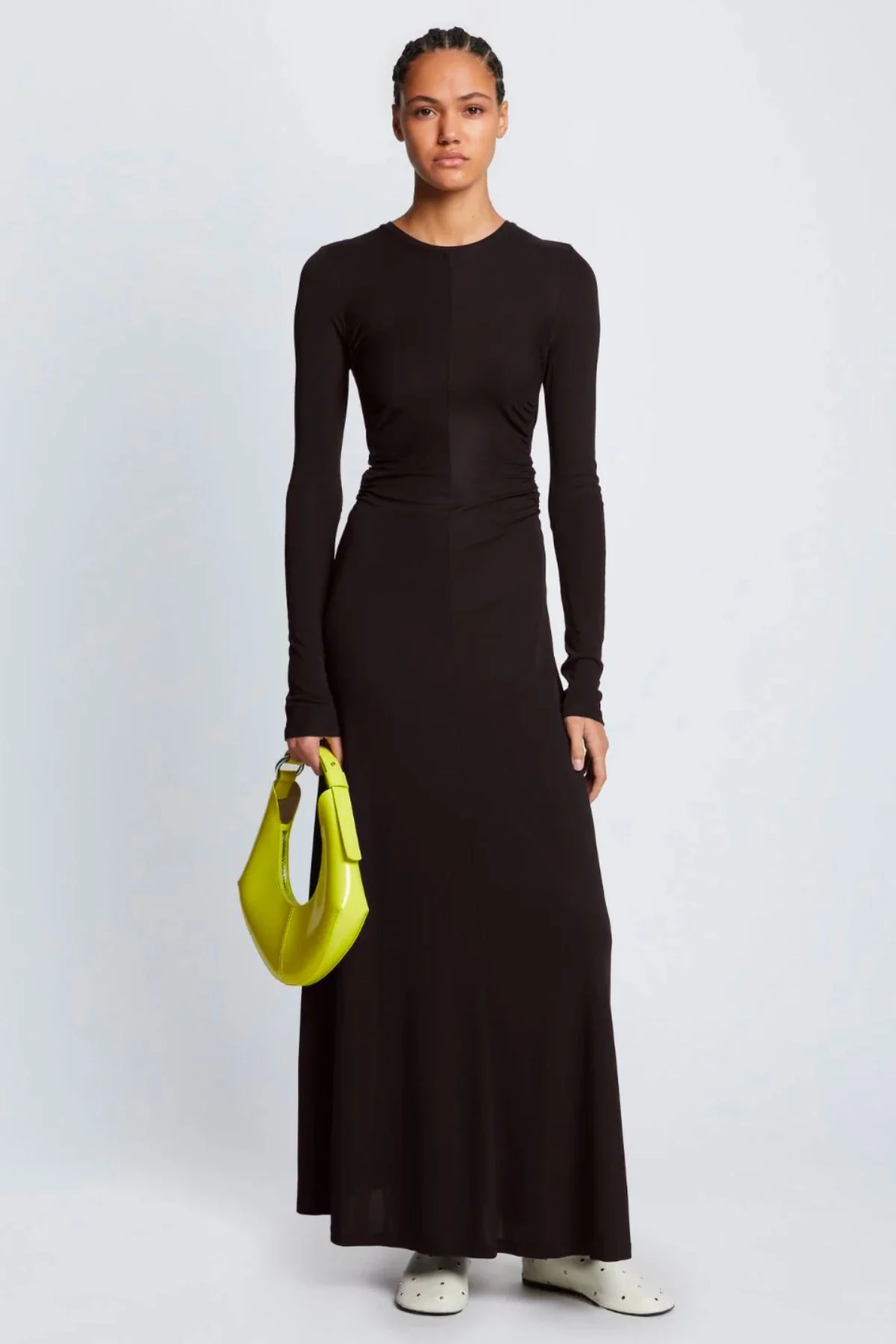 Proenza Schouler White Label Jersey Open Back Dress - Black - Image 2