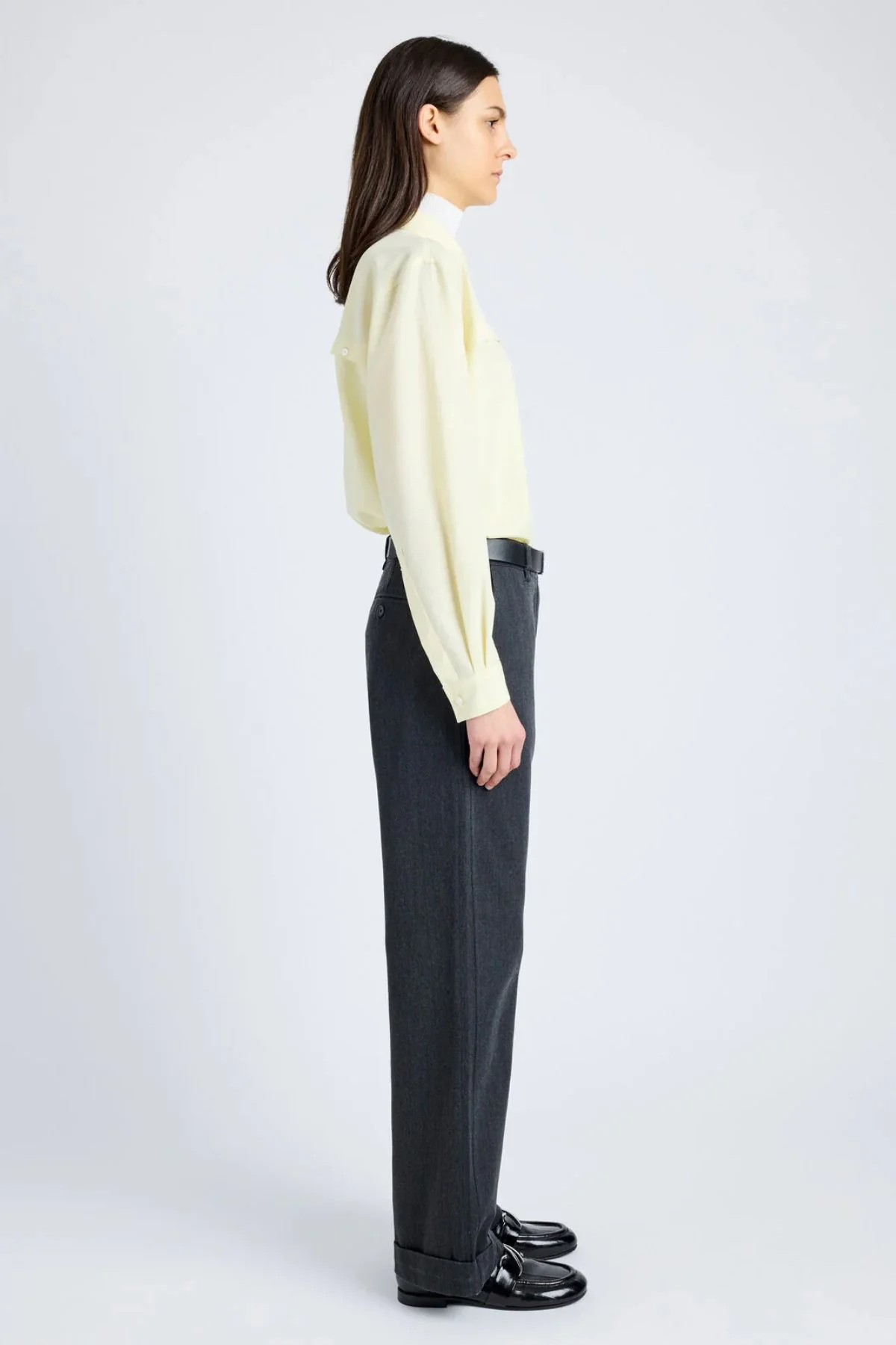 Proenza Schouler White Label Rose Shirt - Light Yellow - Image 4