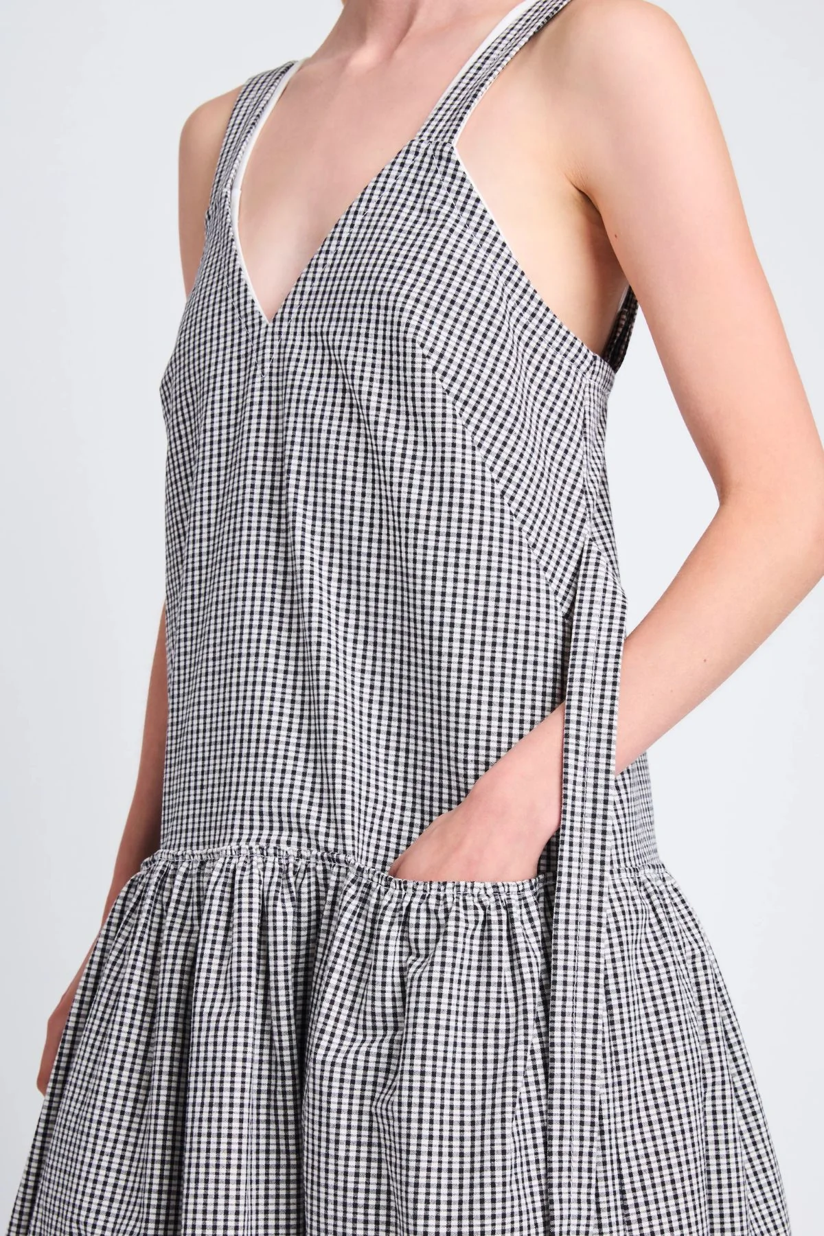 Proenza Schouler White Label Sasha Dress - Black Ivory - Image 3