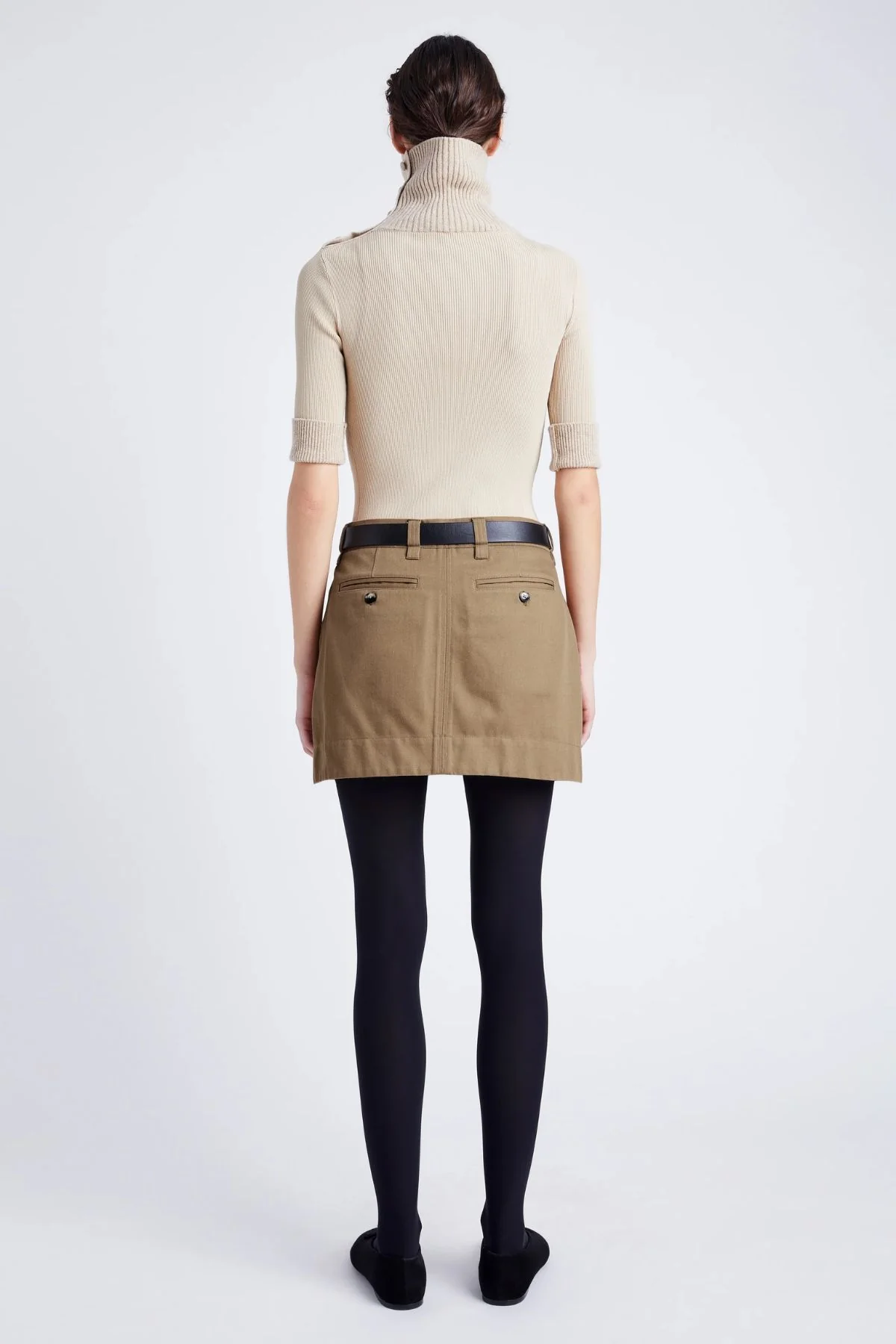 Proenza Schouler White Label Silas Skirt - Dark Birch - Image 3