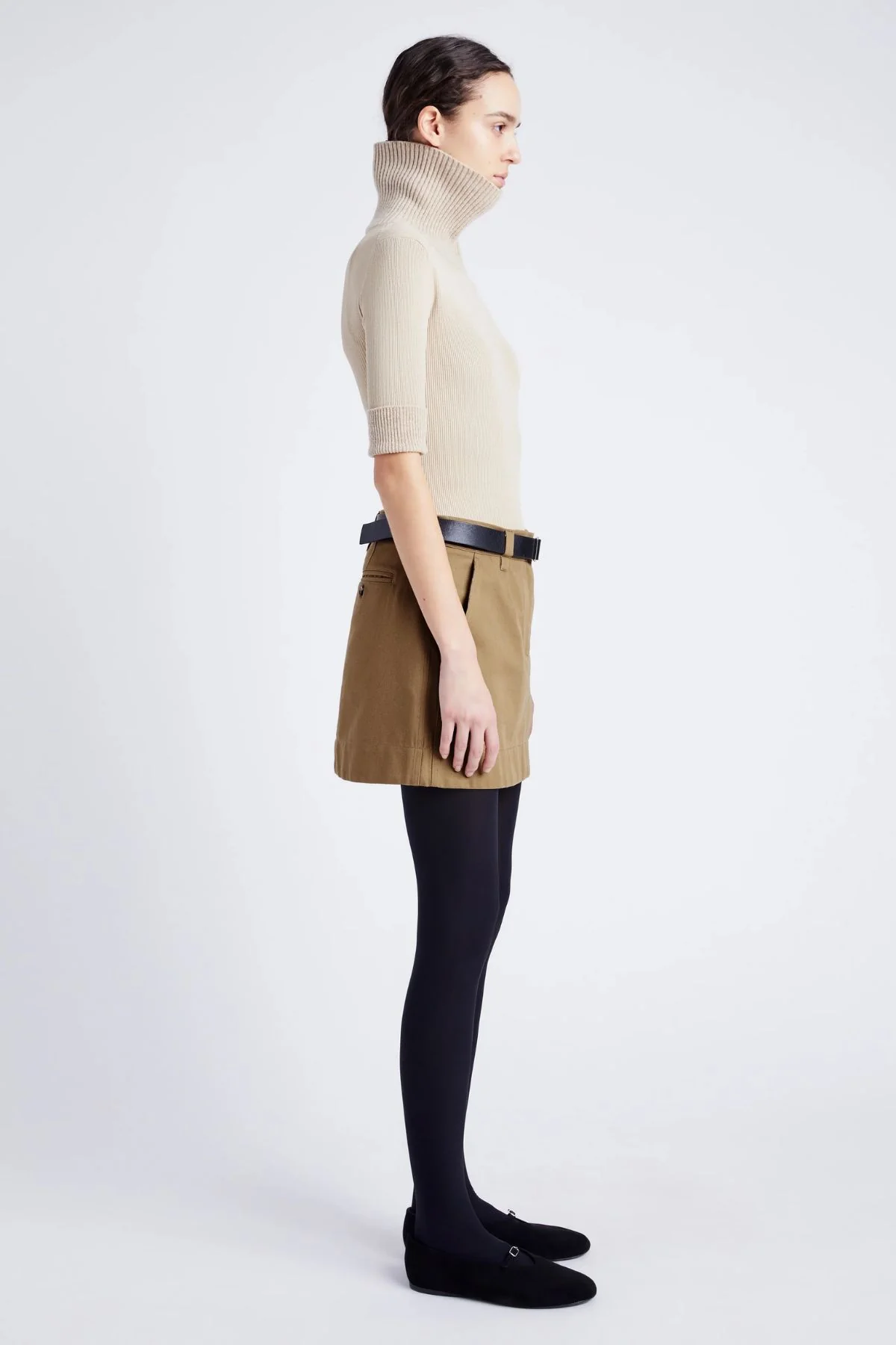 Proenza Schouler White Label Silas Skirt - Dark Birch - Image 4