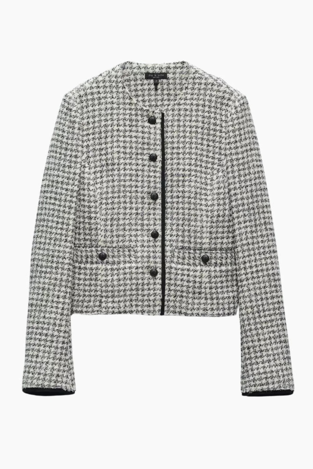 Rag & Bone Carmen Tweed Jacket - Black/ White