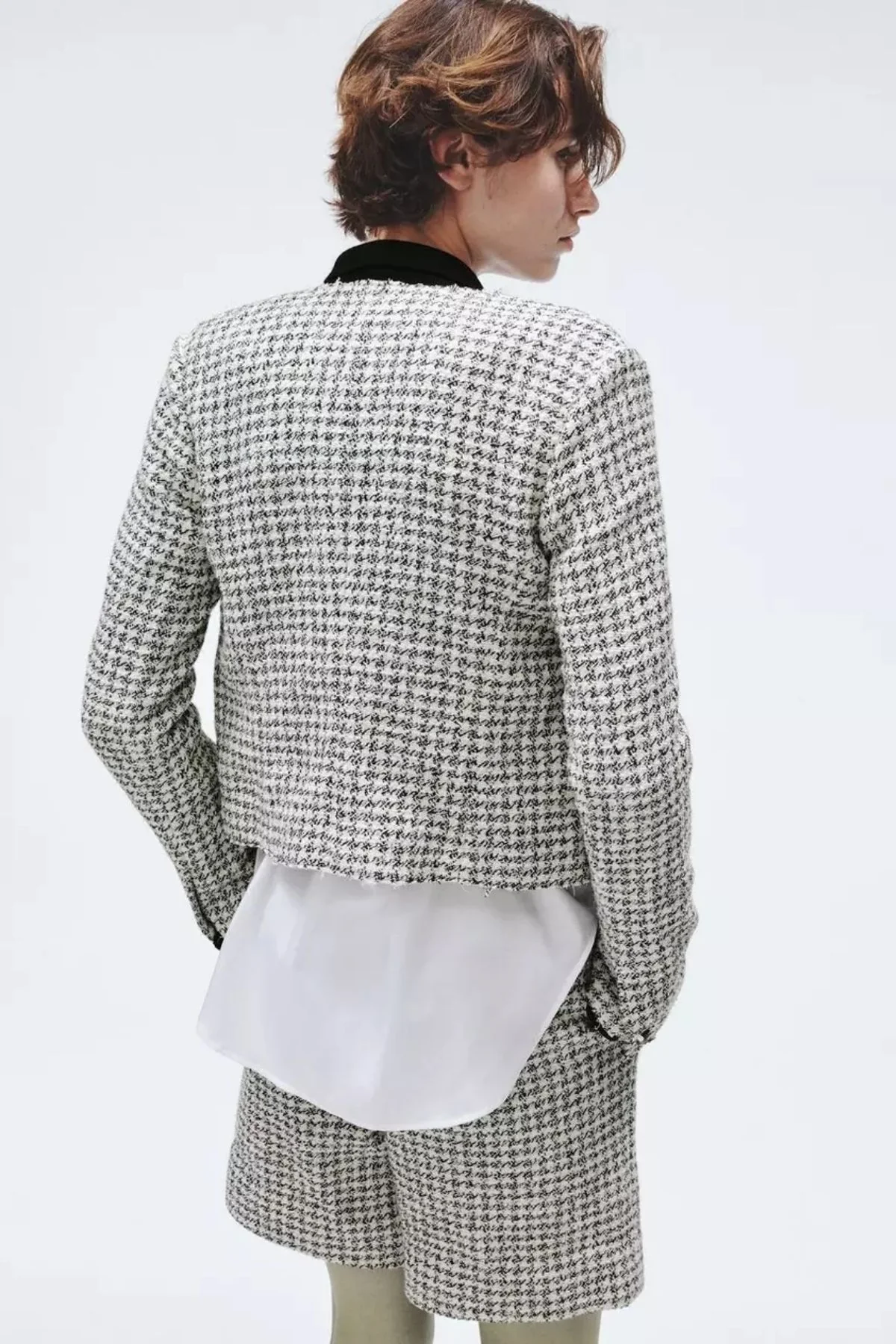 Rag & Bone Carmen Tweed Jacket - Black/ White - Image 3
