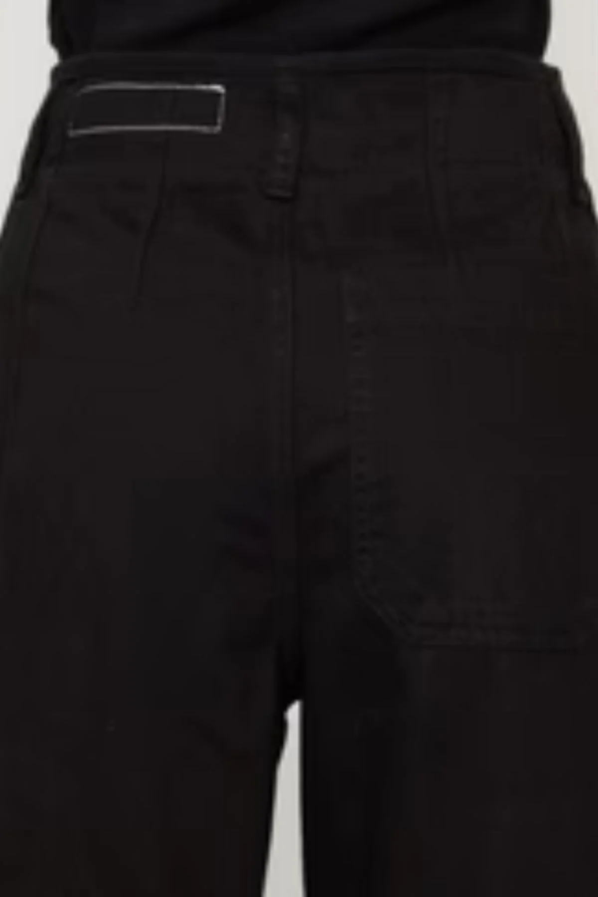 Rag & Bone High Rise Pleated Denim Trouser Black - Image 3
