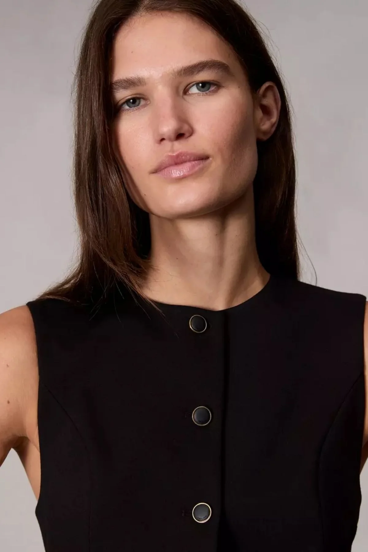 Rag & Bone Irina Ponte Vest - Black - Image 5