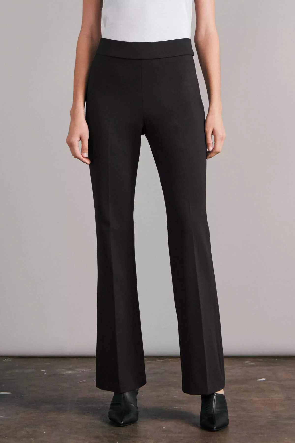 Rag & Bone Irina Ponte Wide Leg Pants - Black - Image 5
