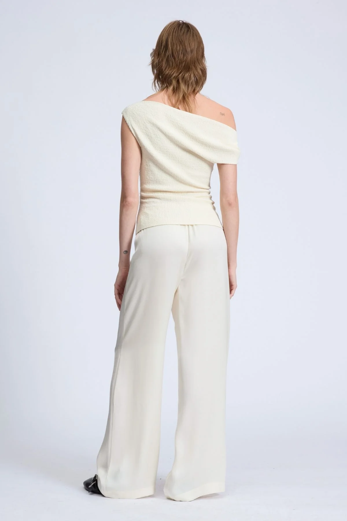 Rag & Bone Lou Off-Shoulder Top - Ivory - Image 3