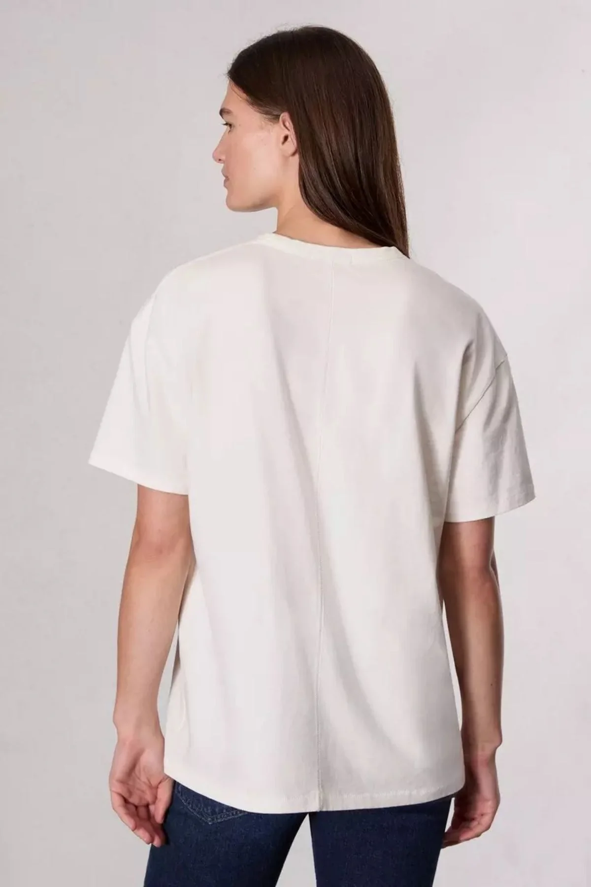 Rag & Bone NYC Boyfriend T-Shirt - Ivory Multi - Image 3