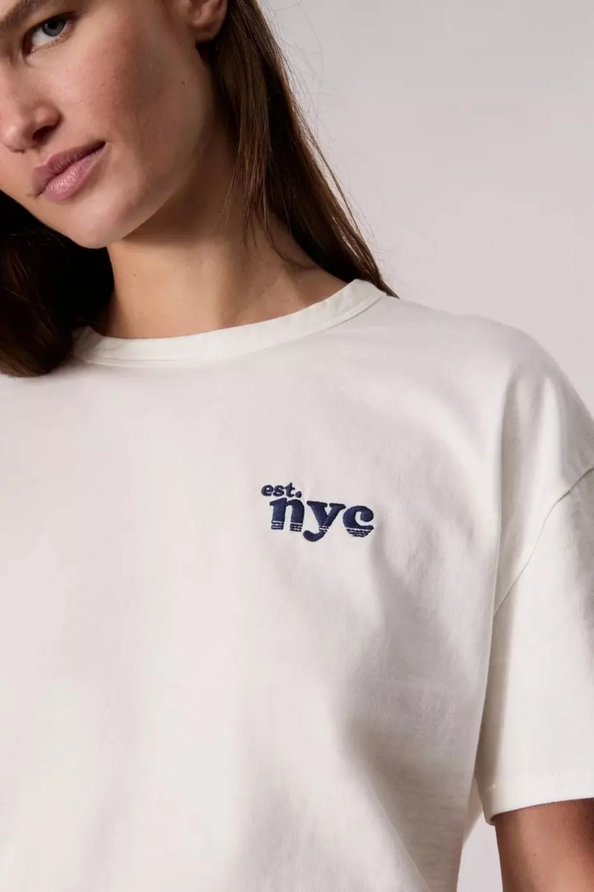 Rag & Bone NYC Boyfriend T-Shirt - Ivory Multi - Image 5