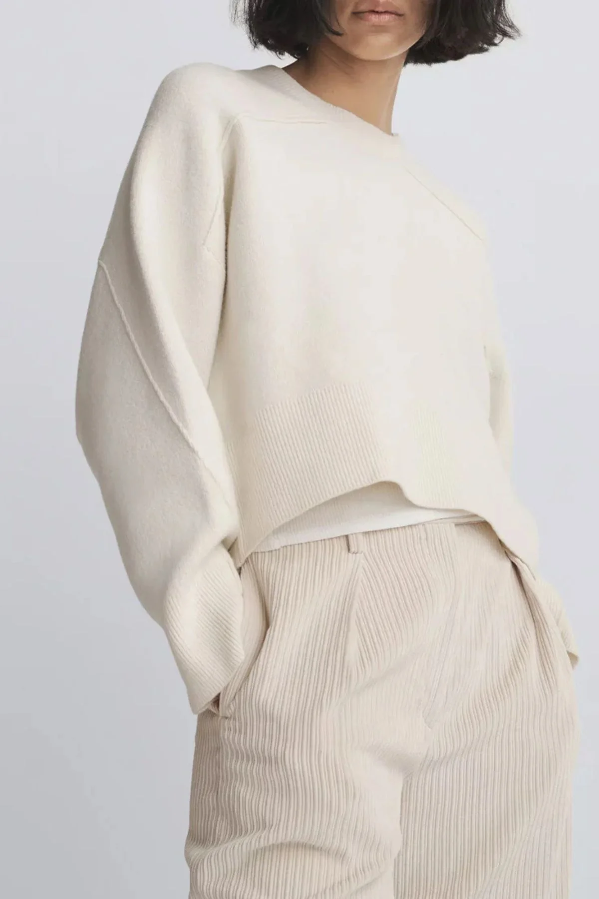 Rag & Bone Bennett Cord Pant - Ivory - Image 3