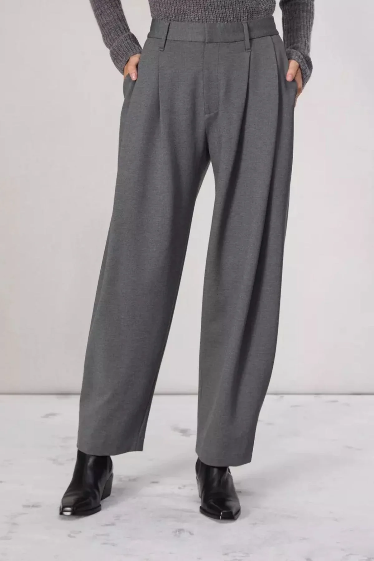Rag & Bone Cecily Ponte Pant - Charcoal - Image 3