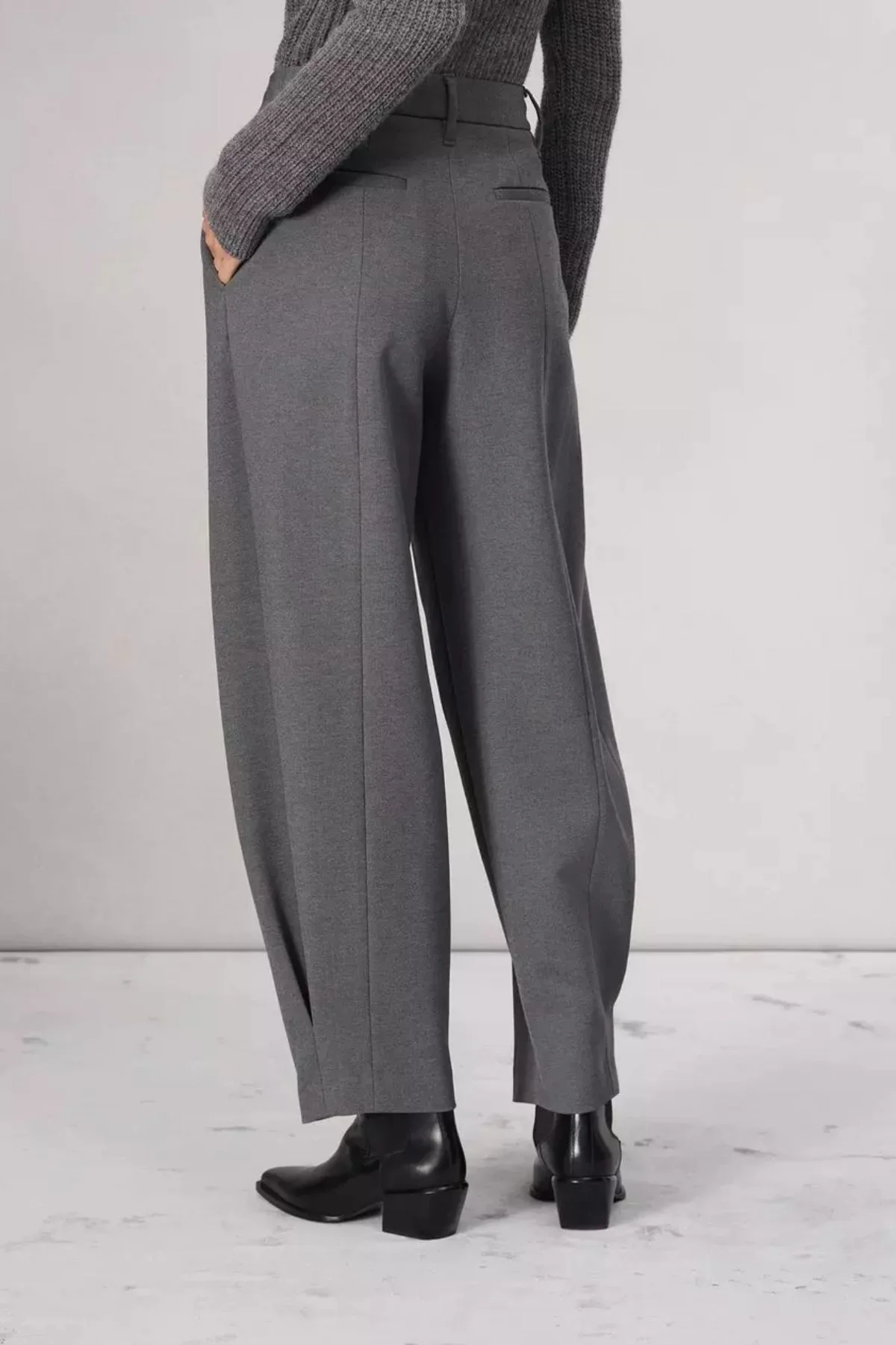 Rag & Bone Cecily Ponte Pant - Charcoal - Image 5