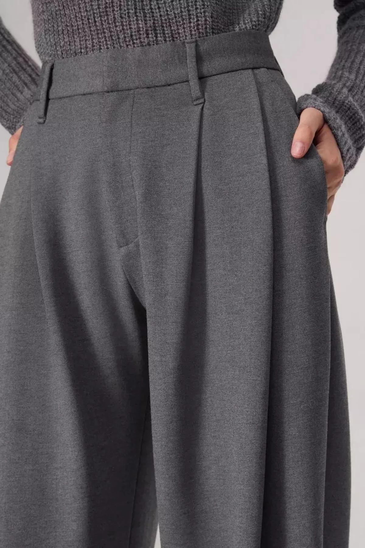 Rag & Bone Cecily Ponte Pant - Charcoal - Image 6
