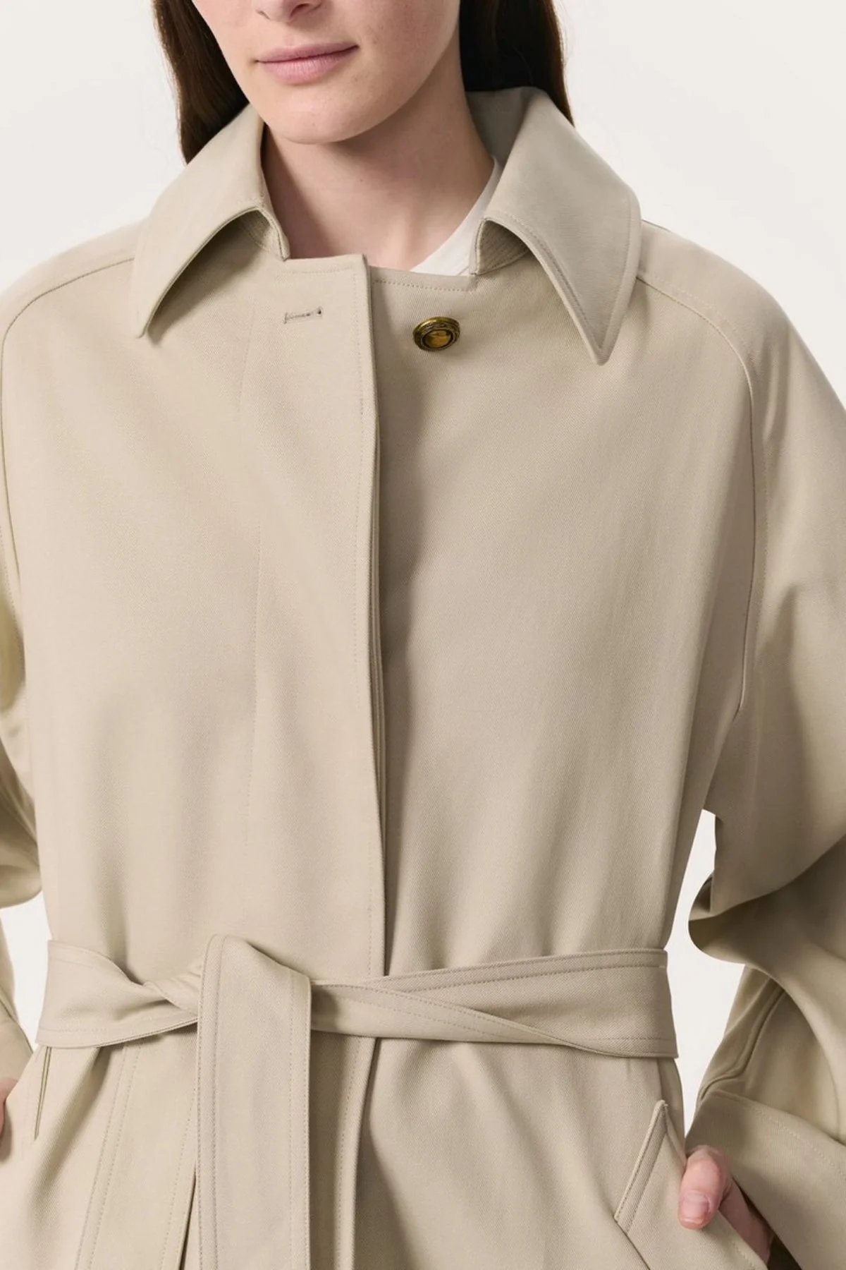 Rag & Bone Henrietta Trench - Light Beige - Image 4