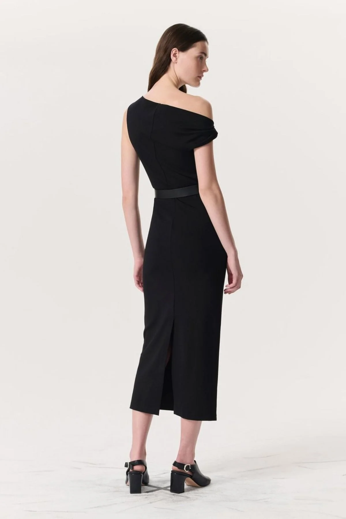 Rag & Bone Irina Midi Dress - Black - Image 4