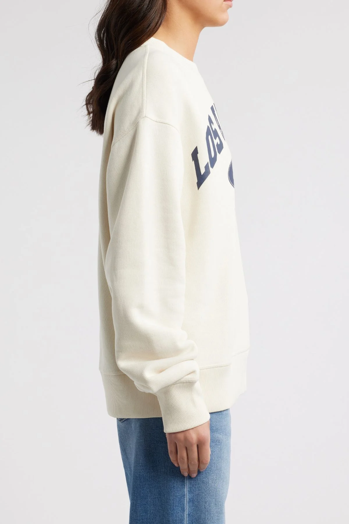 Rag & Bone LA Collegiate Sweatshirt - Ivory - Image 3