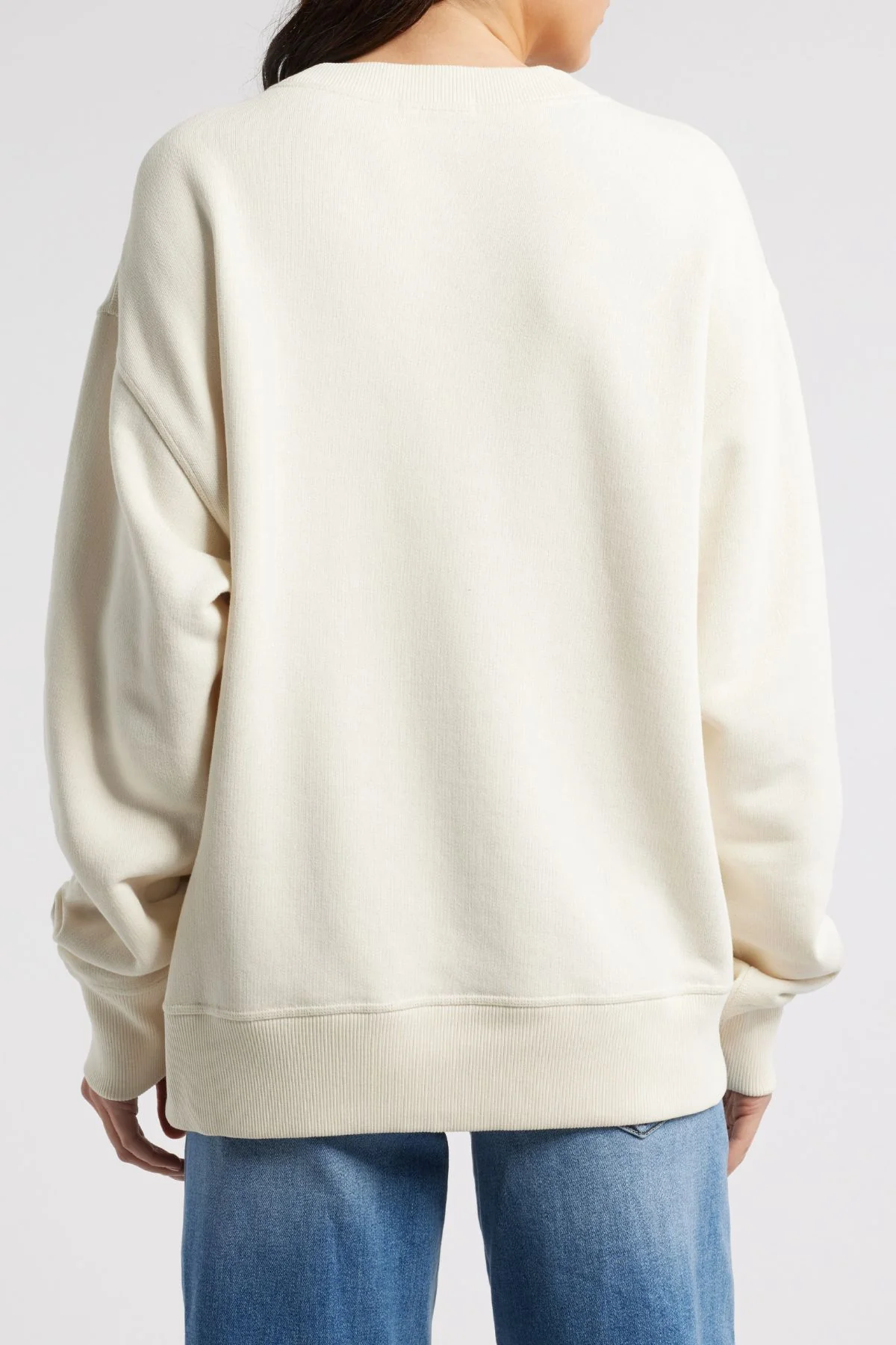 Rag & Bone LA Collegiate Sweatshirt - Ivory - Image 4