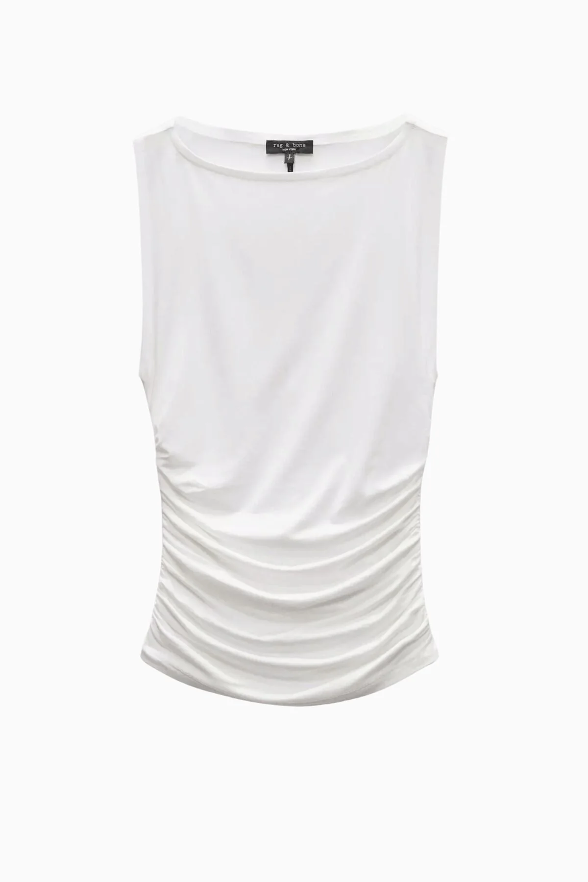 Rag & Bone Luca Shirred Tank - White