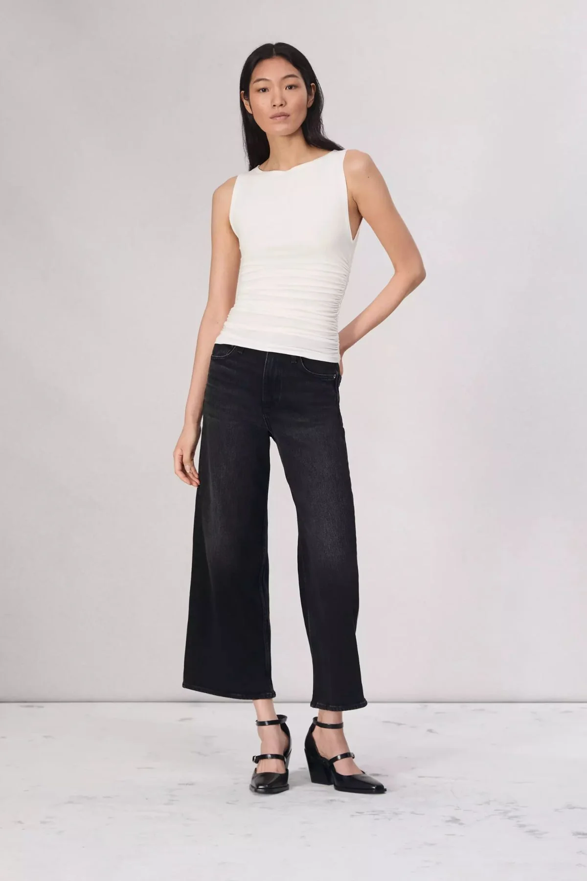 Rag & Bone Luca Shirred Tank - White - Image 2