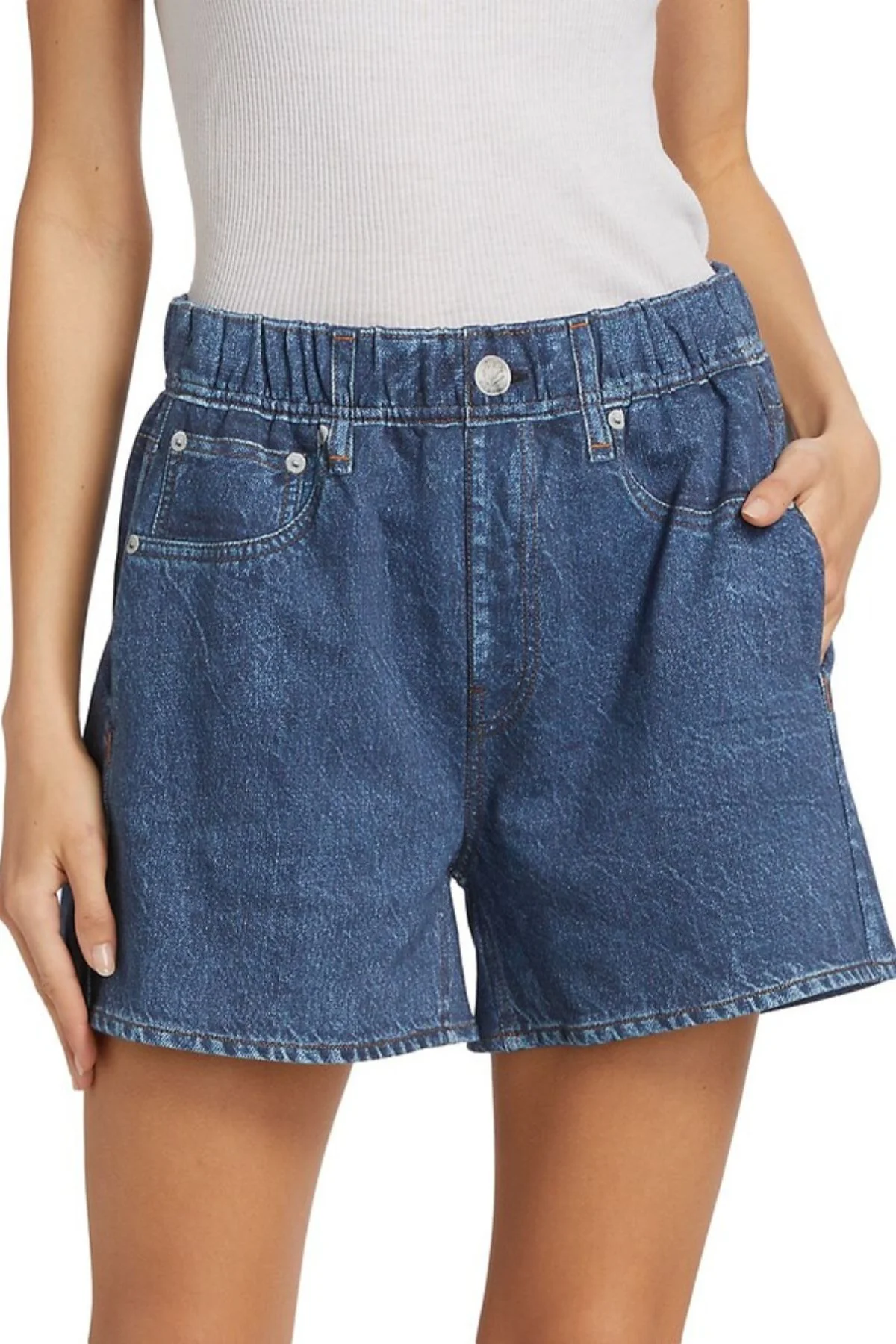 Rag & Bone Miramar Terry Walking Short - Penny Wash - Image 2