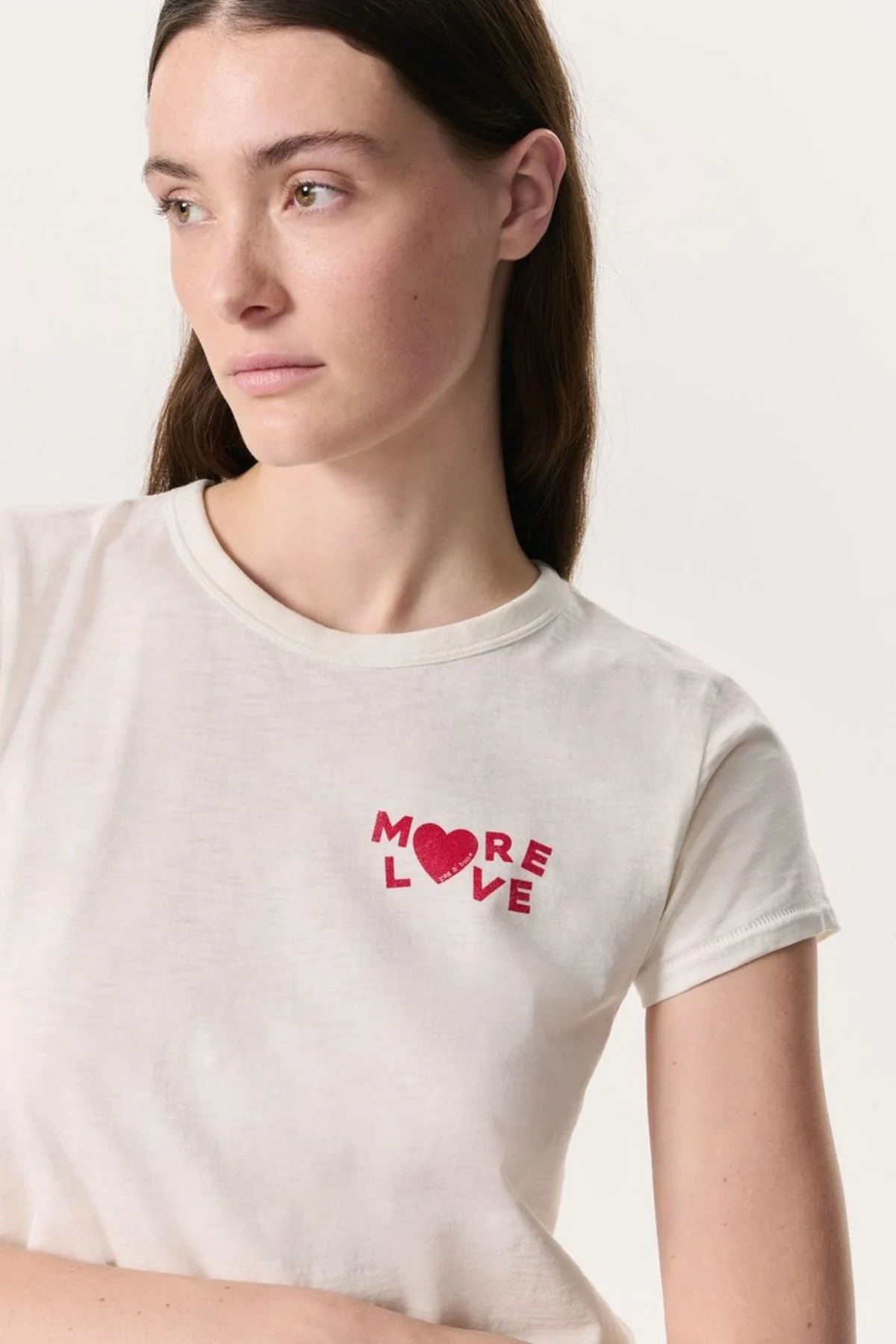 Rag & Bone More Love T-Shirt - Ivory - Image 3