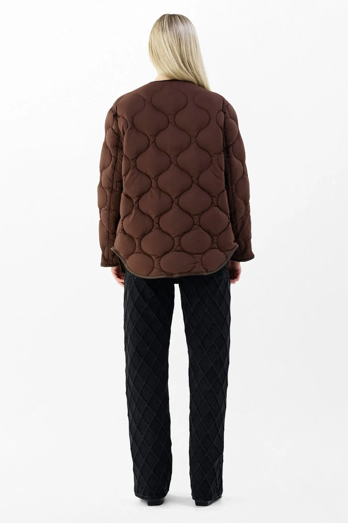 Rag & Bone Tatiana Quilted Jacket - Brown - Image 3