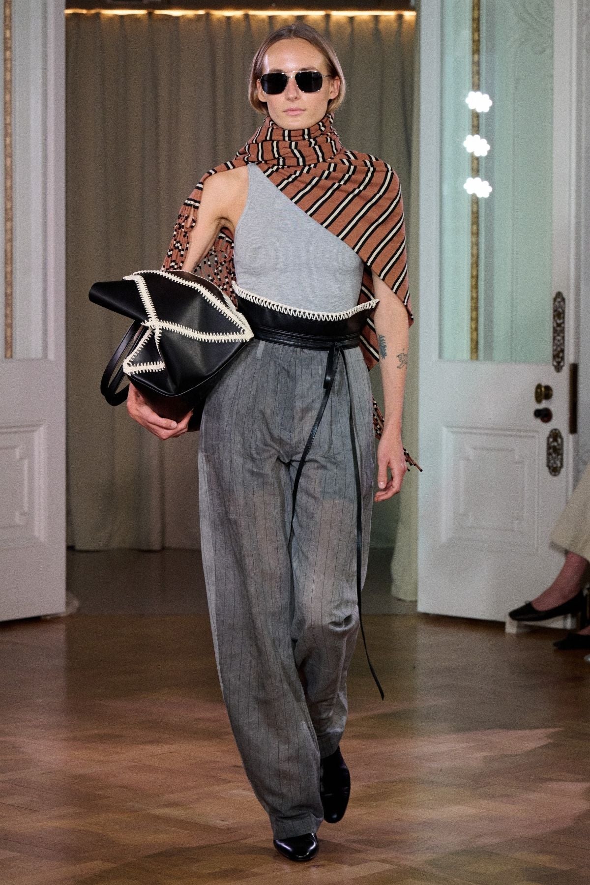 Nanushka Raisie Tank Top - Grey Melange - Image 3