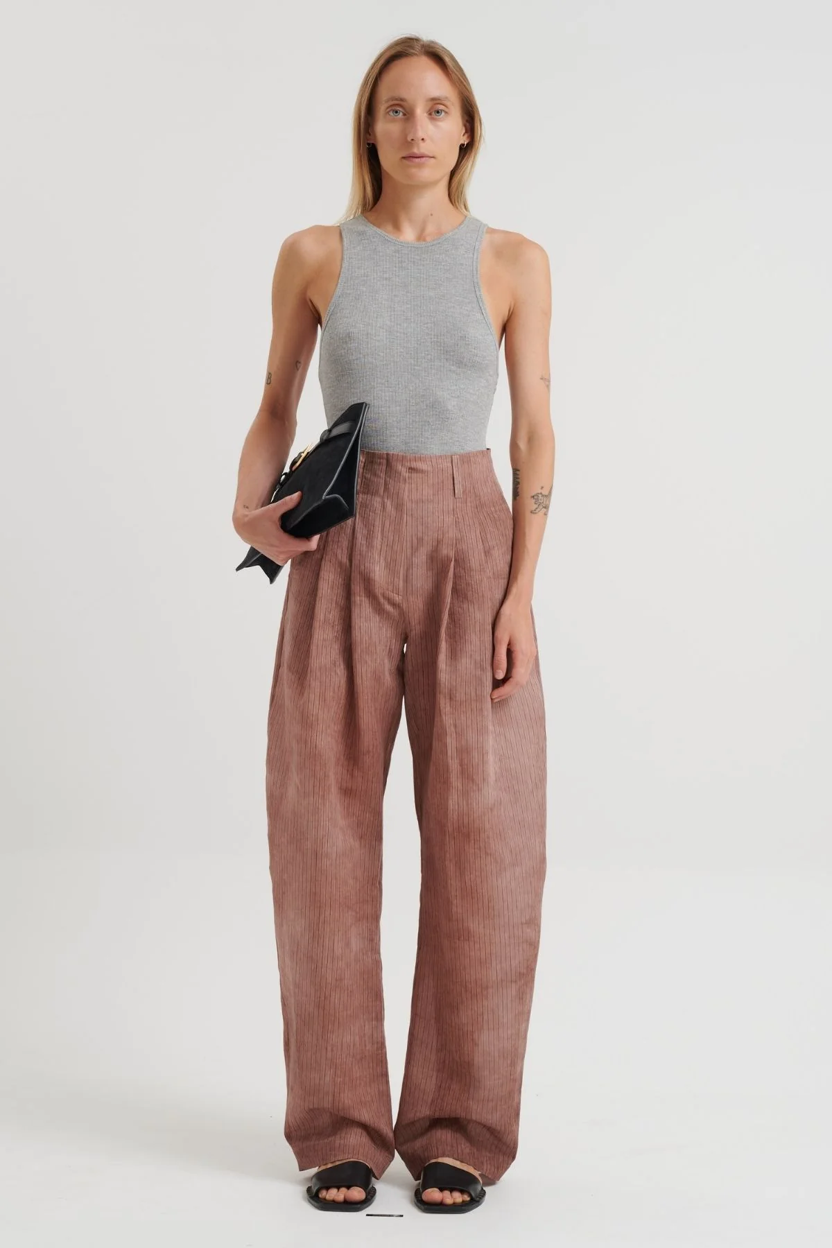 Nanushka Raisie Tank Top - Grey Melange - Image 4